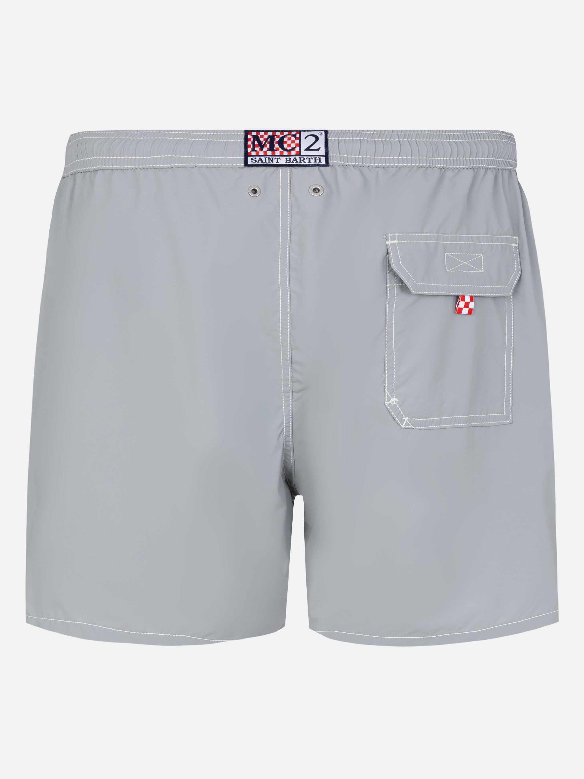 Grey Mid-Length Classic Light Swim Shorts Patmos Swimshort