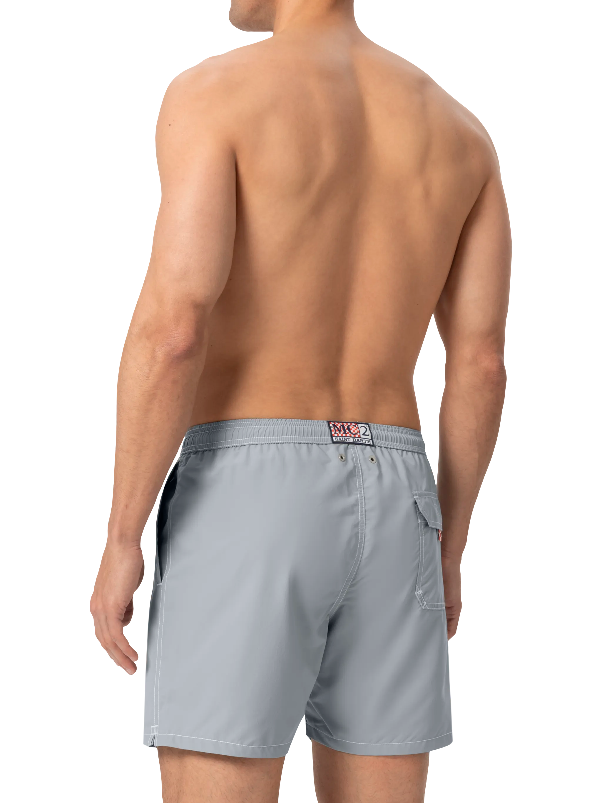 Grey Mid-Length Classic Light Swim Shorts Patmos Swimshort