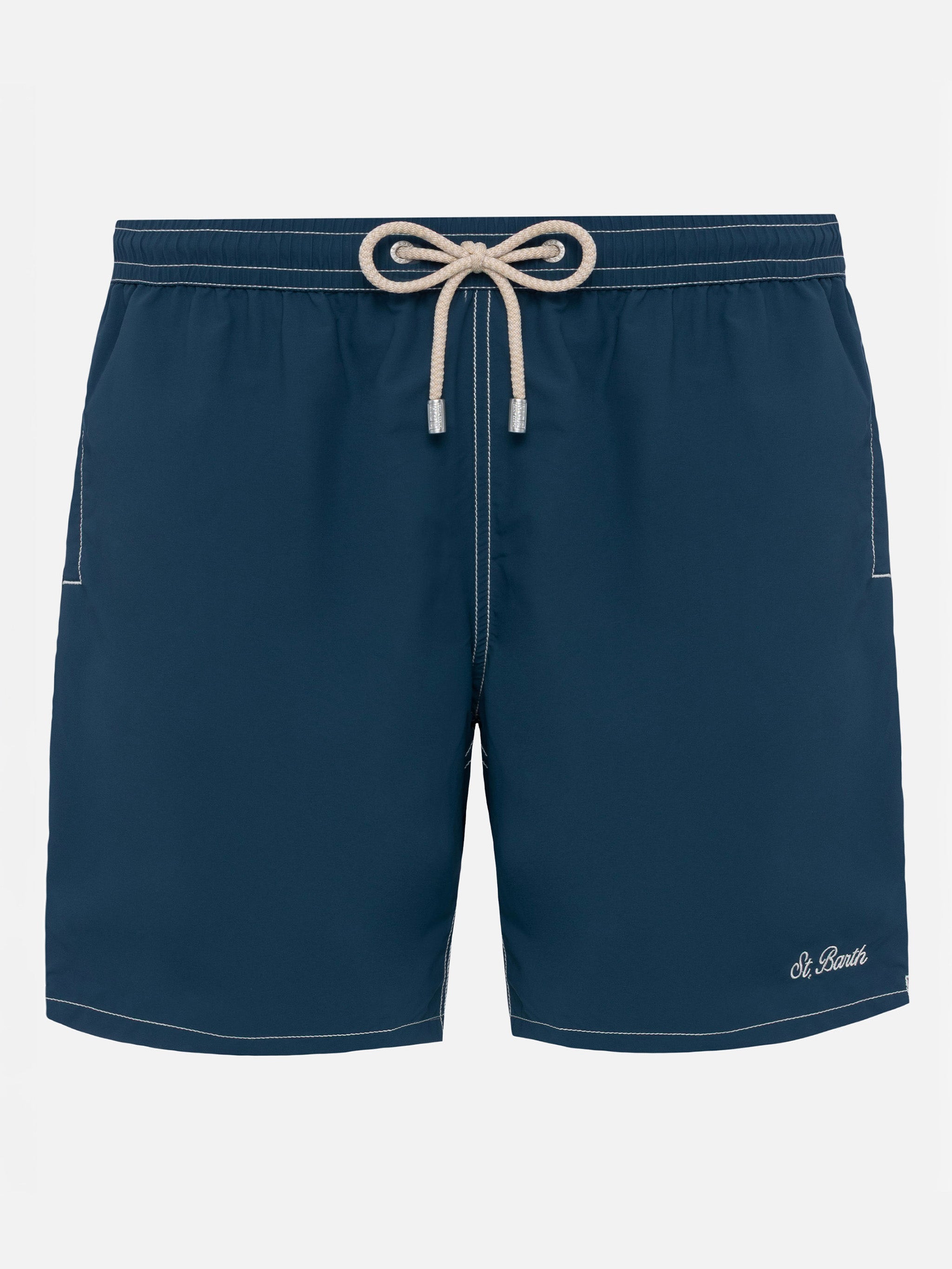 Light Blue Mid-Length Classic Swim Shorts Patmos Swimshort