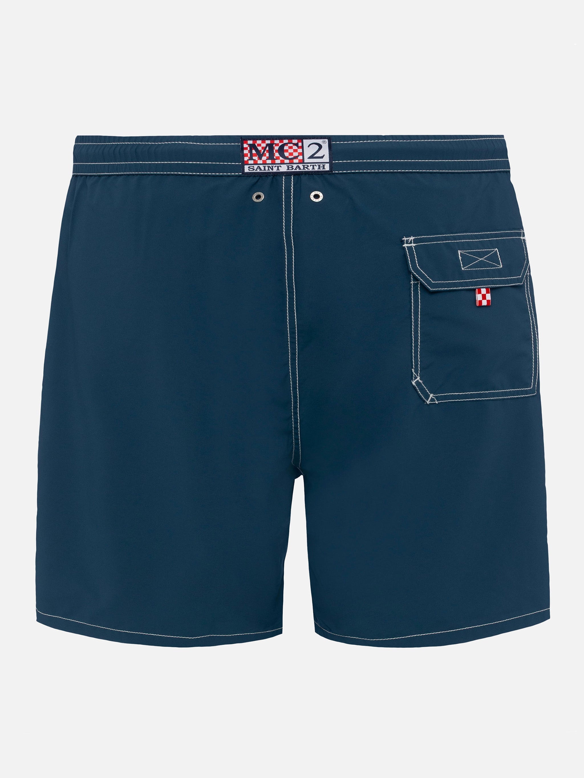 Light Blue Mid-Length Classic Swim Shorts Patmos Swimshort