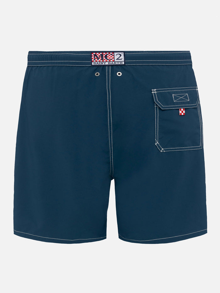 Light Blue Mid-Length Classic Swim Shorts Patmos Swimshort
