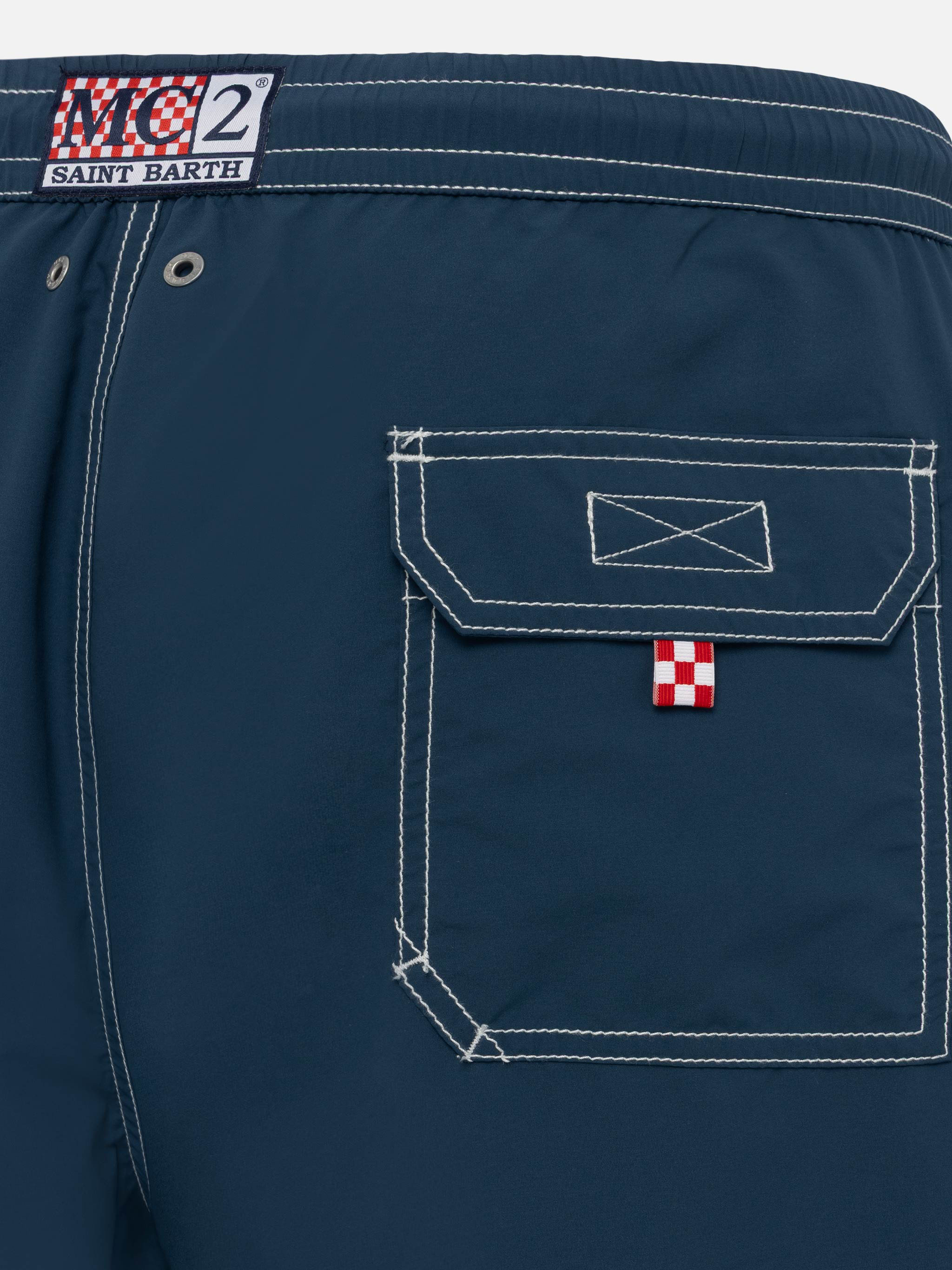 Light Blue Mid-Length Classic Swim Shorts Patmos Swimshort
