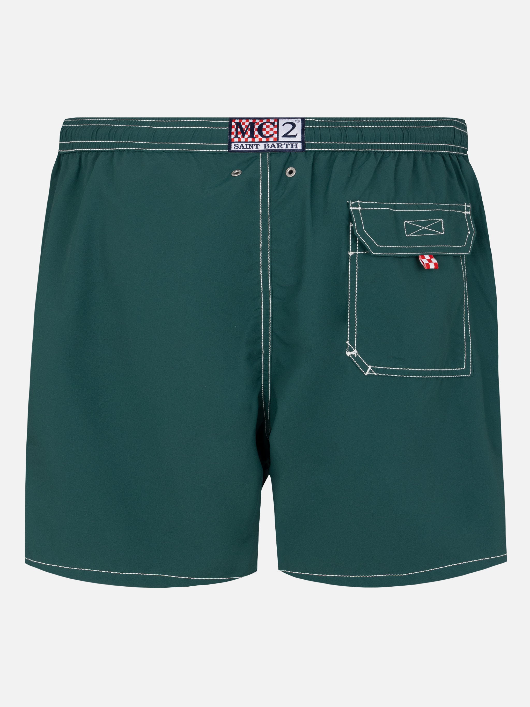 Green Mid-Length Classic Light Swim Shorts Patmos Swimshort