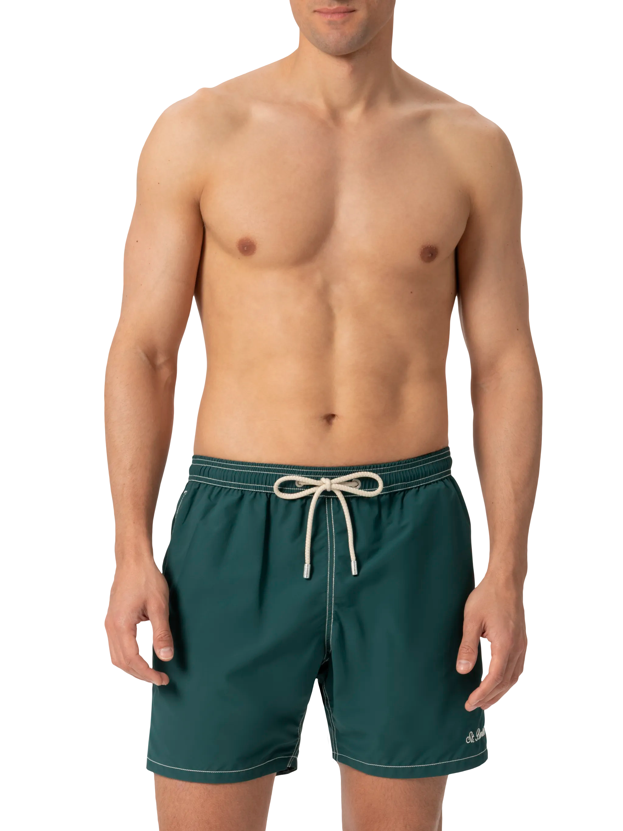 Green Mid-Length Classic Light Swim Shorts Patmos Swimshort