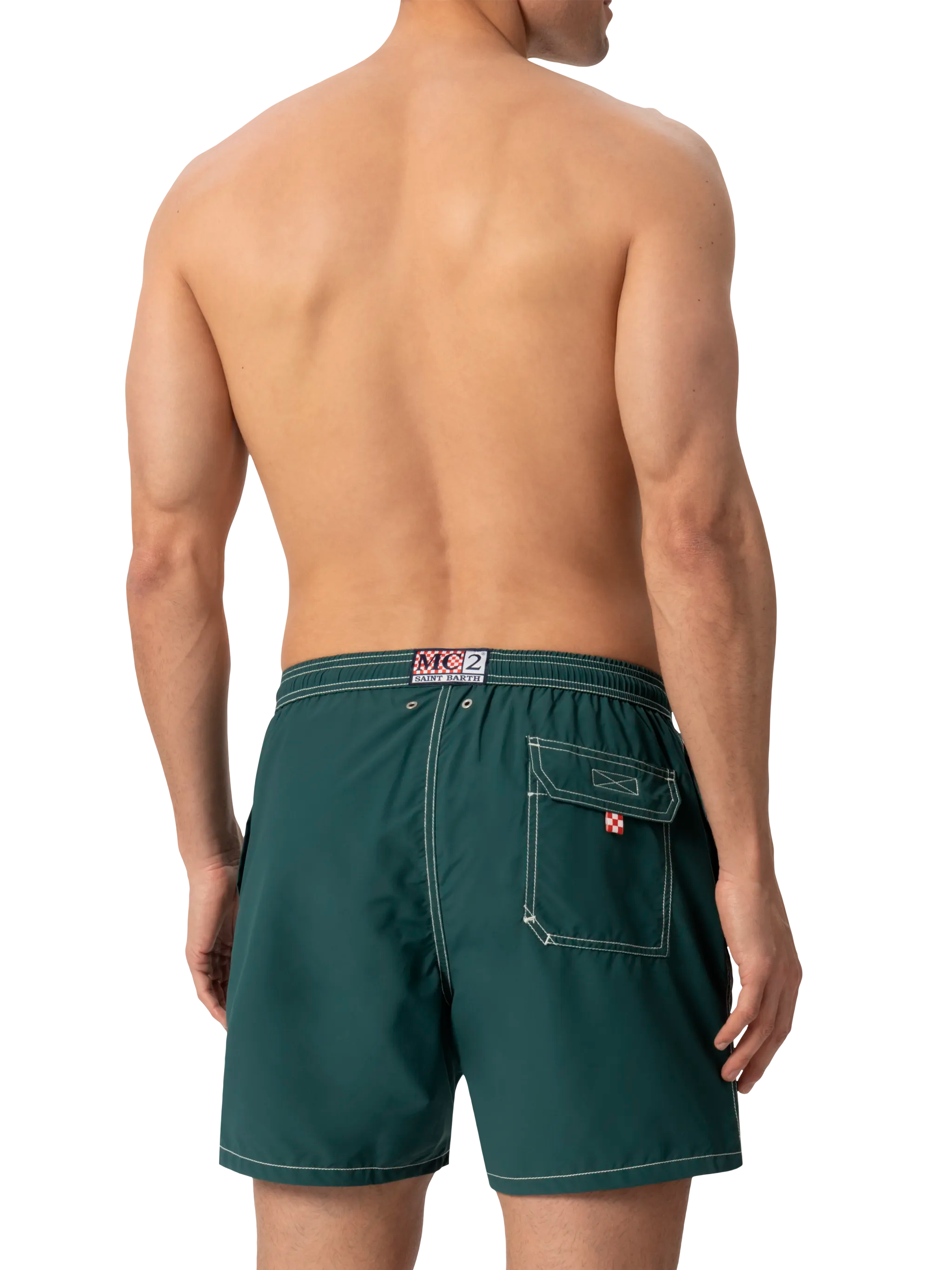 Green Mid-Length Classic Light Swim Shorts Patmos Swimshort