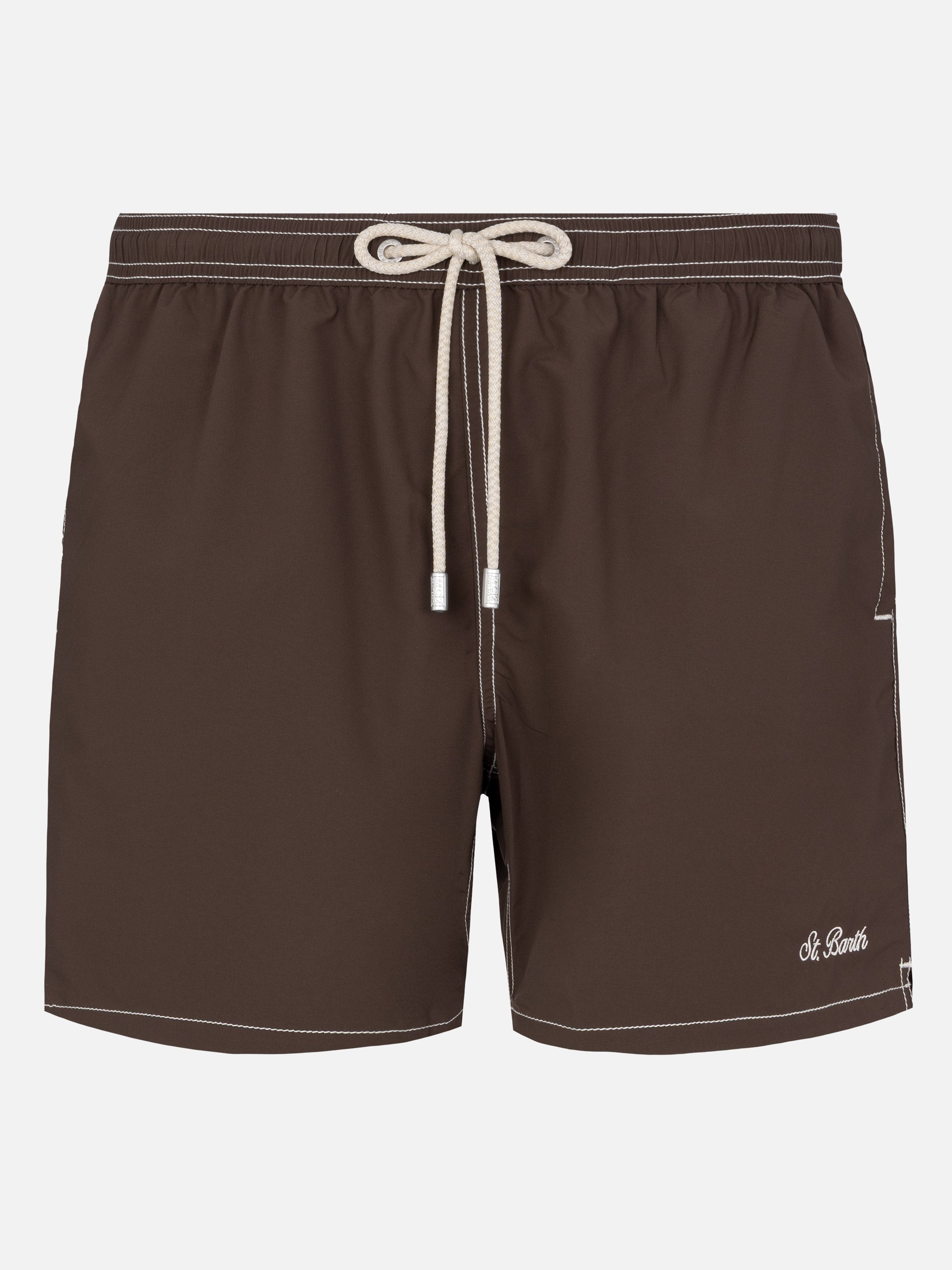 Camel Mid-Length Classic Light Swim Shorts Patmos Brown Swimshort