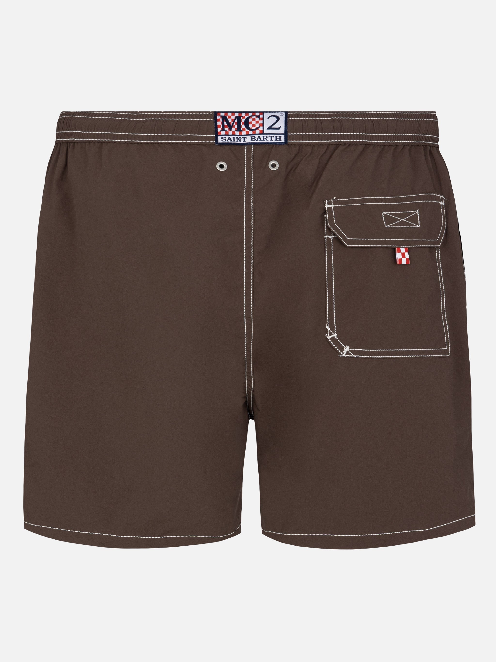 Camel Mid-Length Classic Light Swim Shorts Patmos Brown Swimshort
