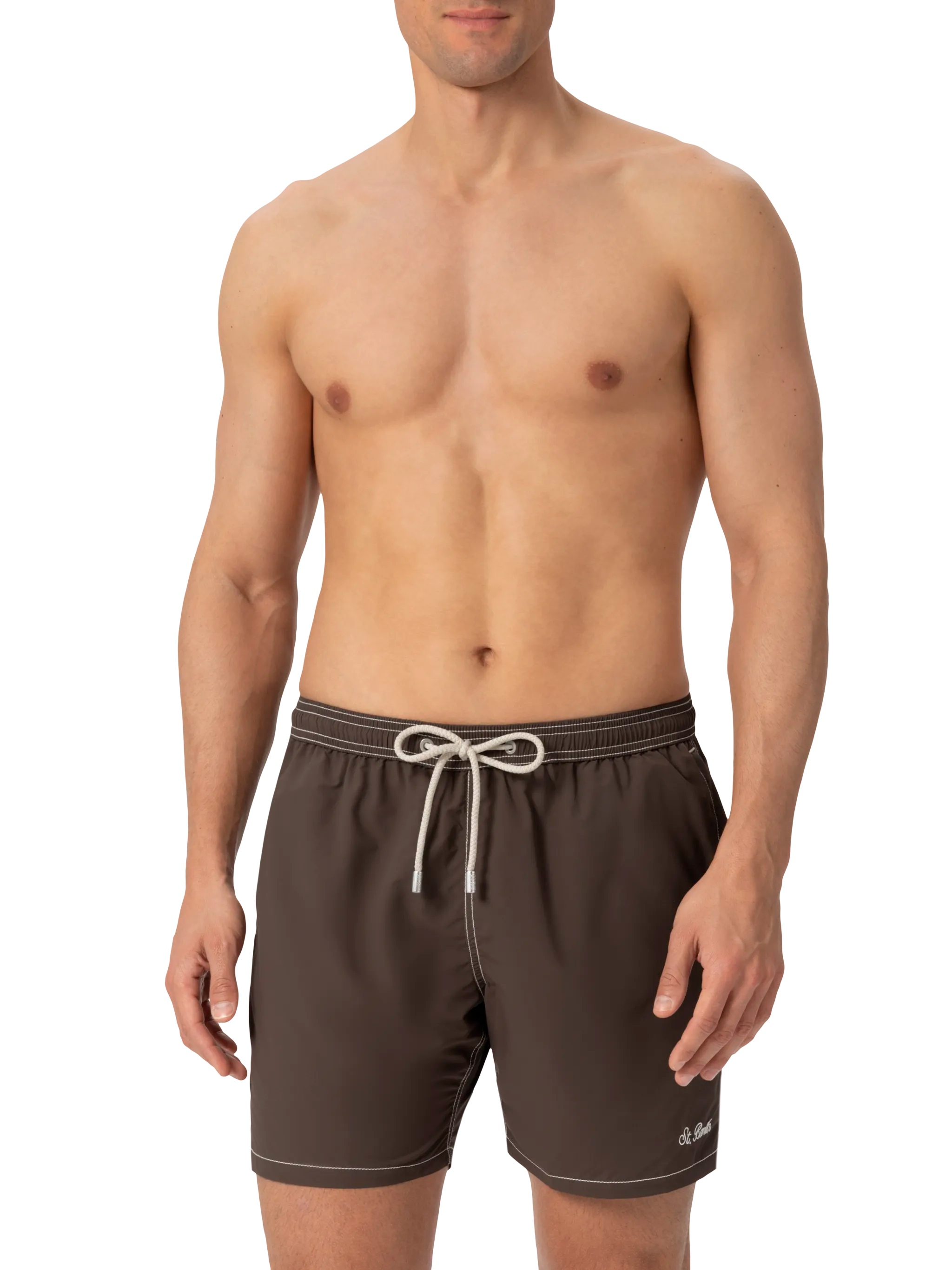 Camel Mid-Length Classic Light Swim Shorts Patmos Brown Swimshort
