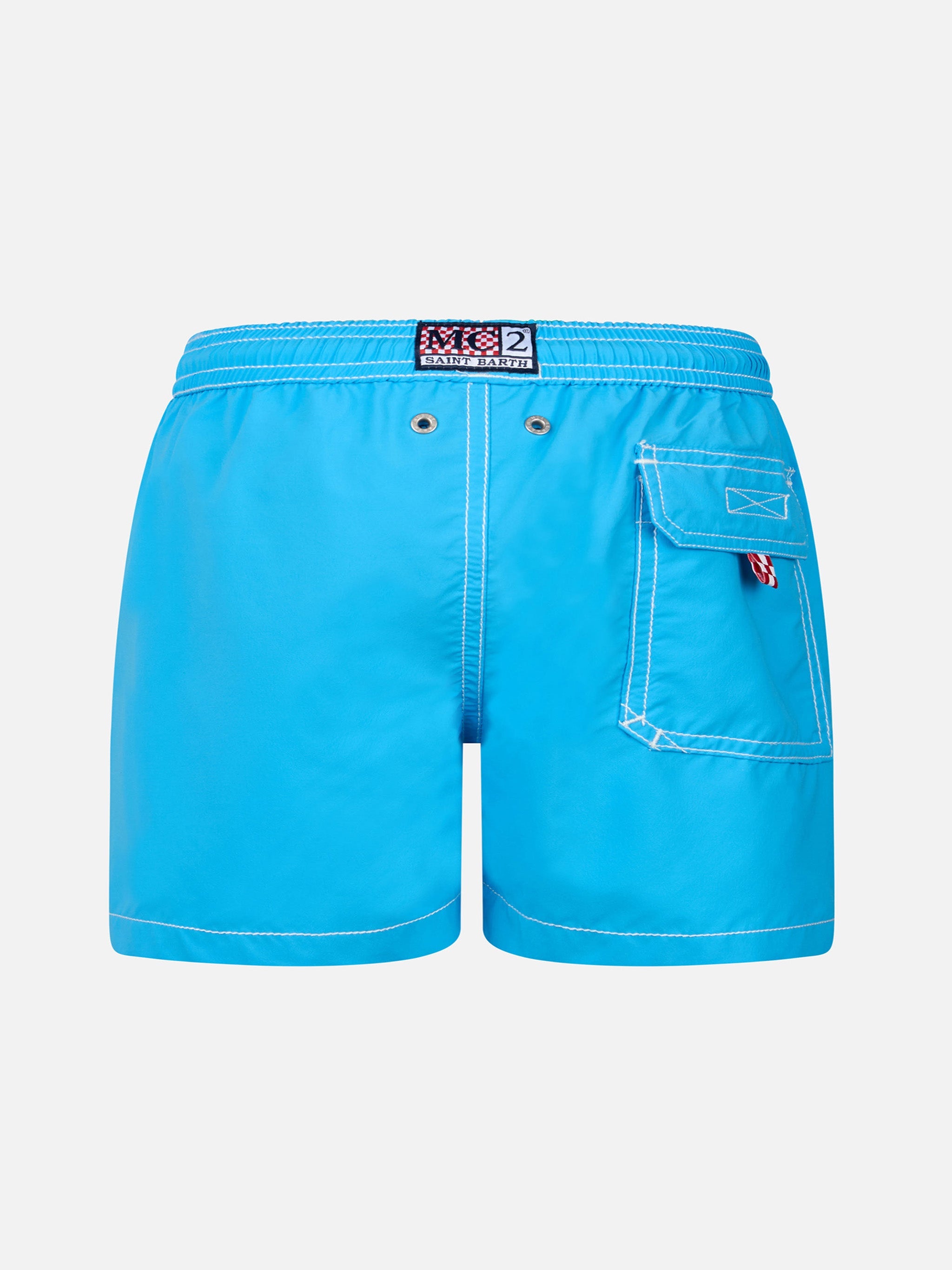 Boy Aqua Blue Mid-Length Swim Shorts Patmos Jr __single__ Swimshort