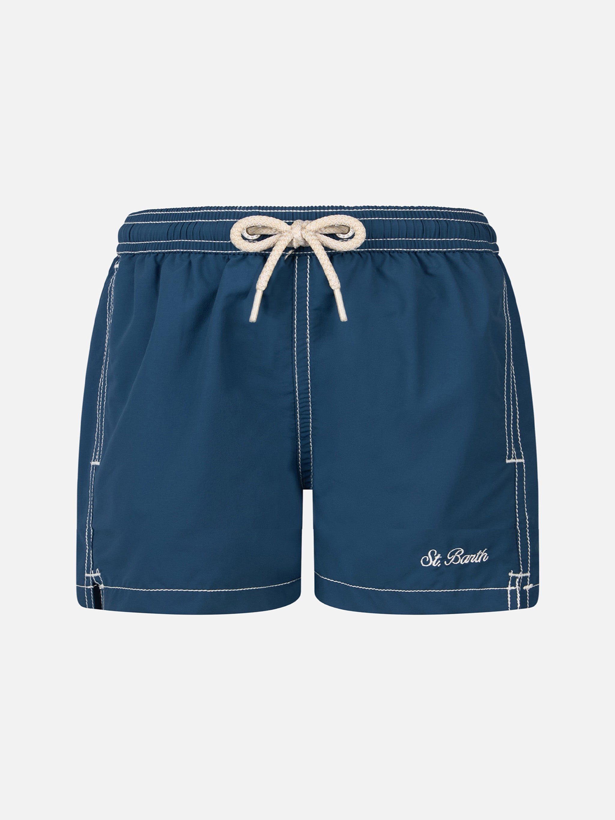 Boy Navy Blue Mid-Length Swim Shorts Patmos Jr Swimshort