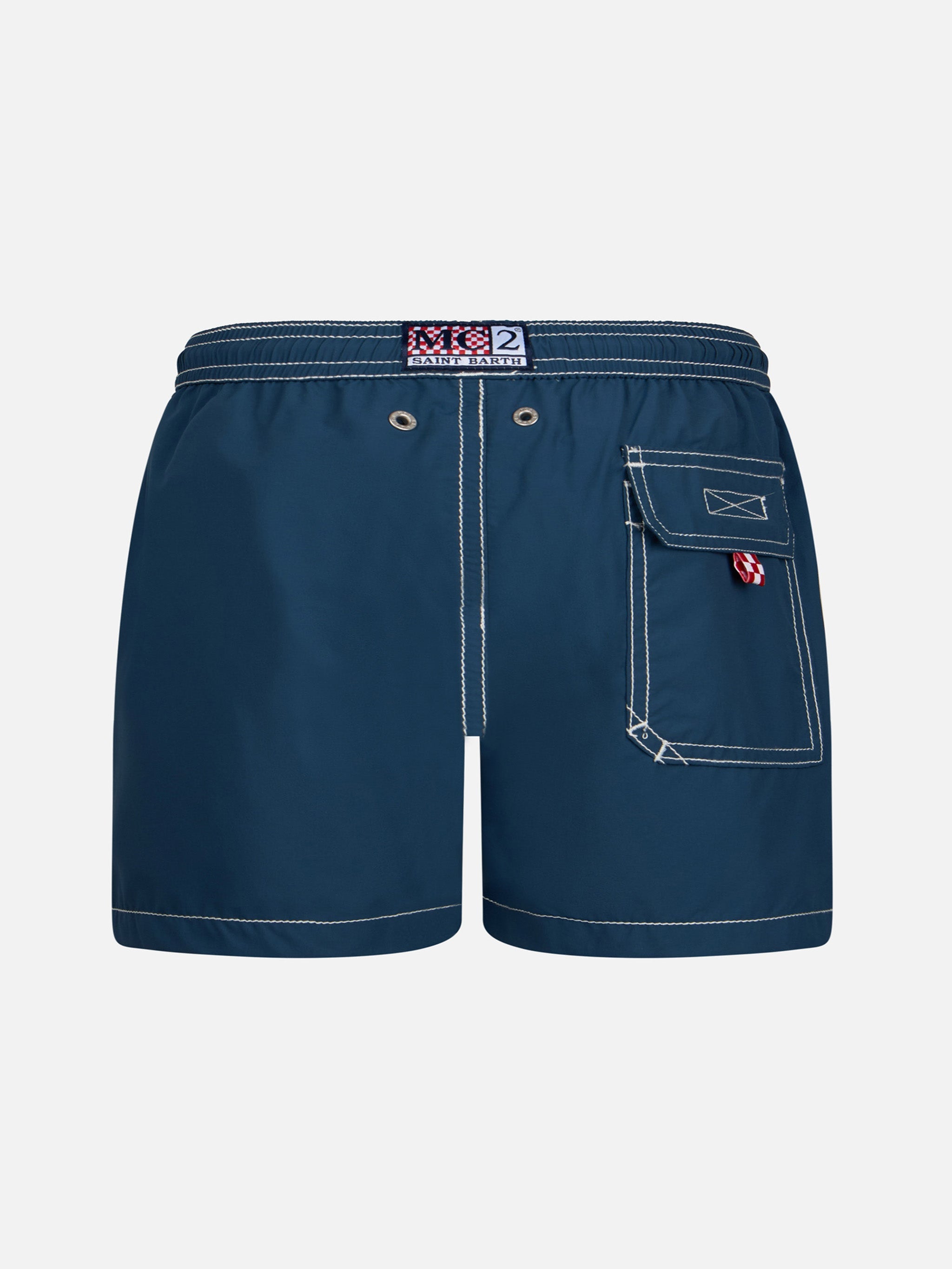Boy Navy Blue Mid-Length Swim Shorts Patmos Jr Swimshort