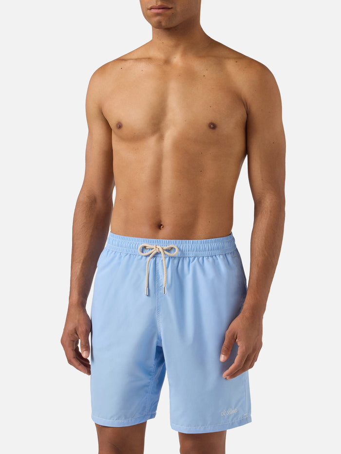 Light Blue Long Swim Shorts Patmos Swimshort
