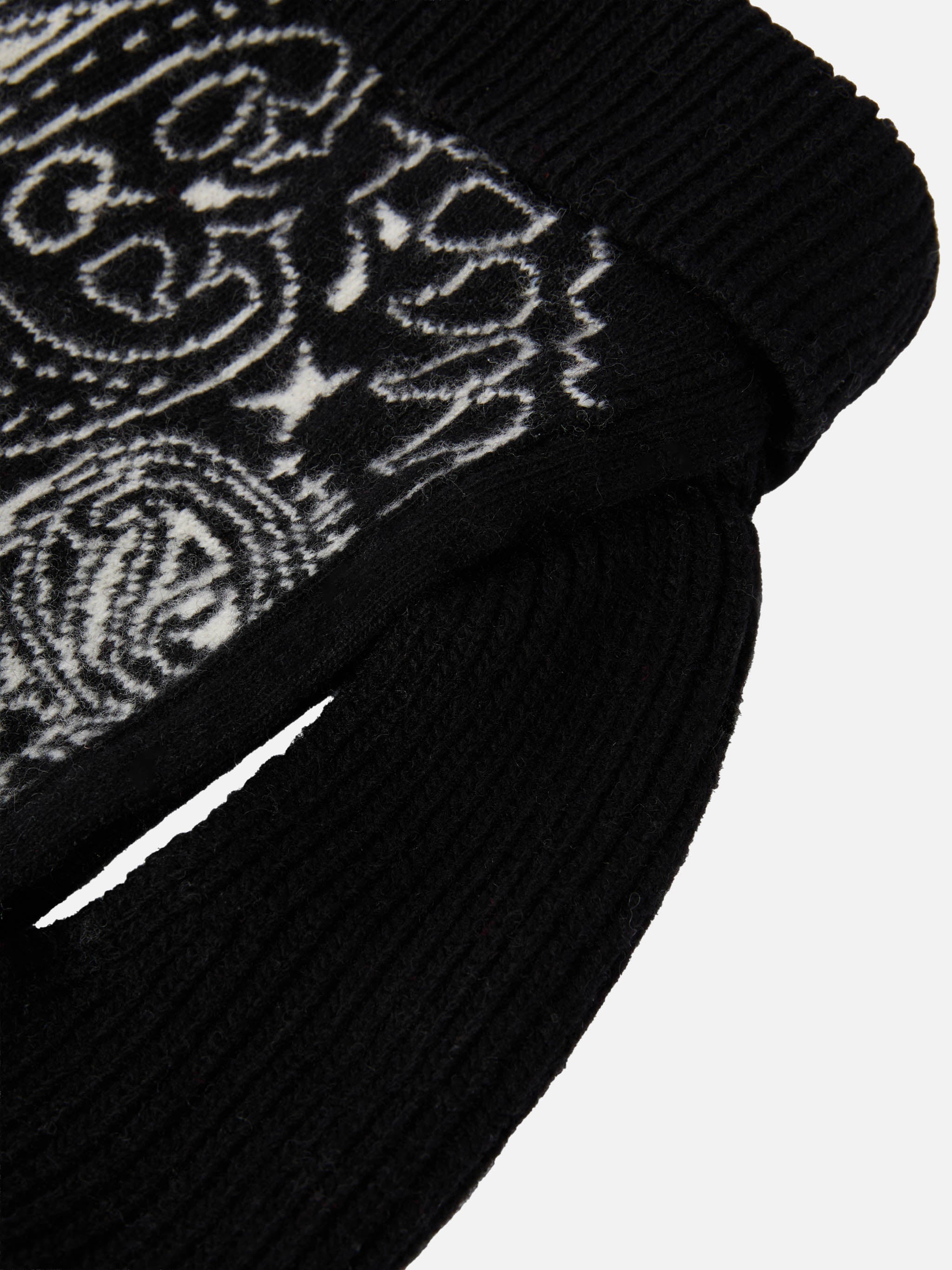 Dog Sweater With Bandana Print Black