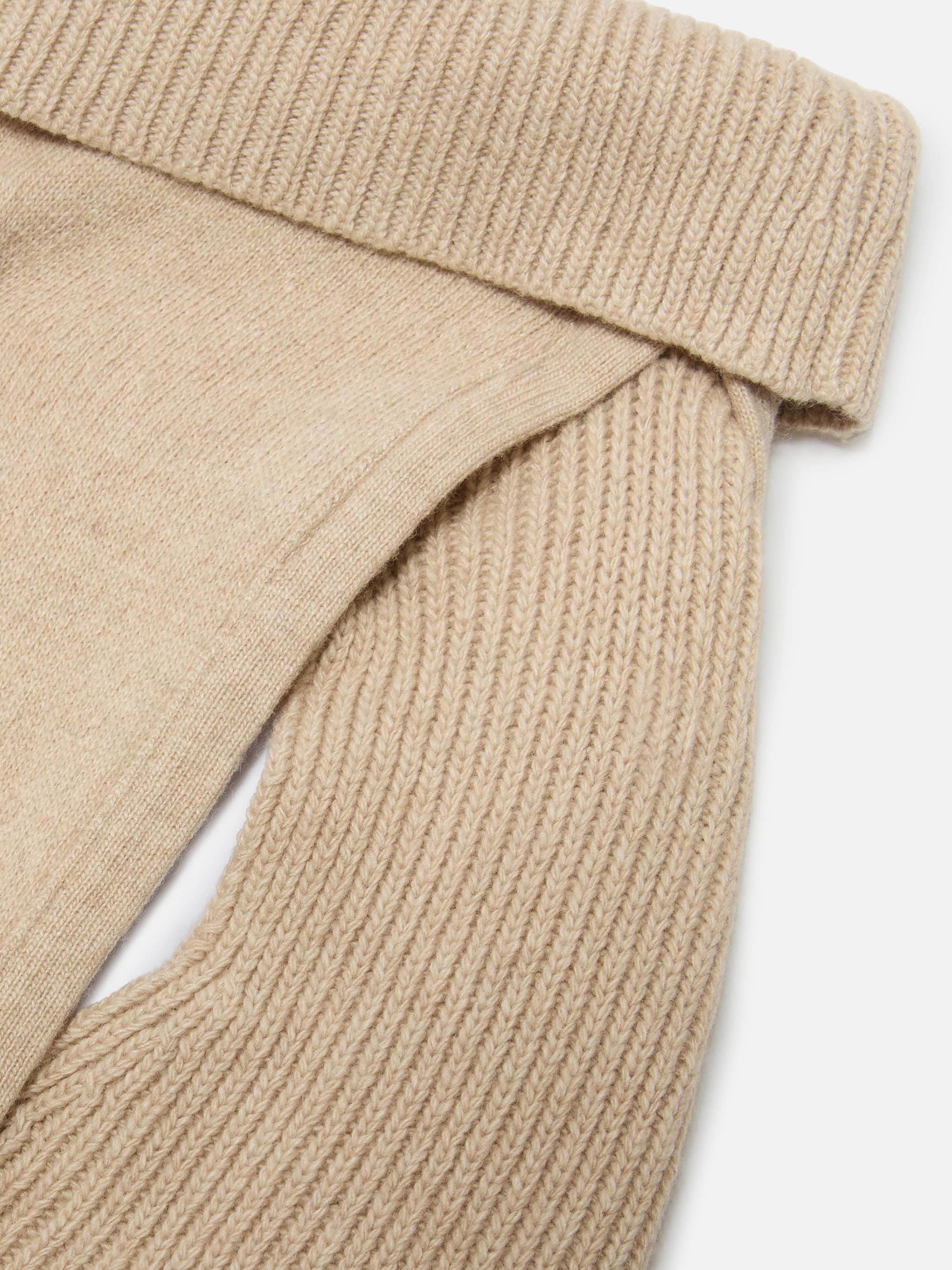 Dog Sweater With Abbaio Ma Non Mordo Embroidery Brown
