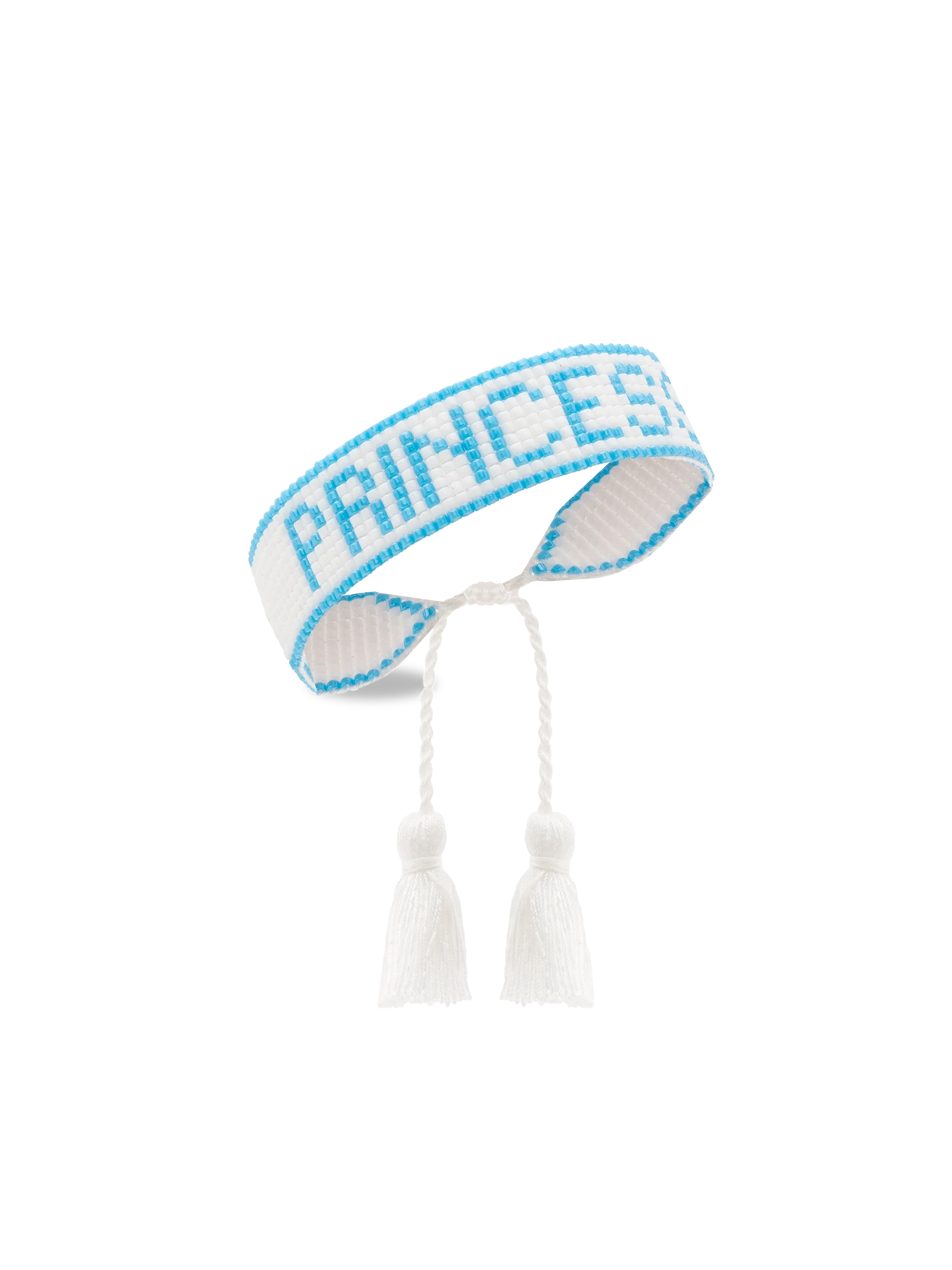 Pearls Bracelet With Princess Lettering White