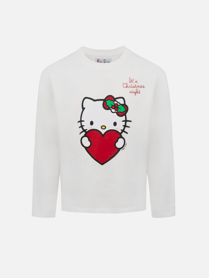 Girl Long-Sleeve T-Shirt Penny With Hello Kitty Print | Special Edition White