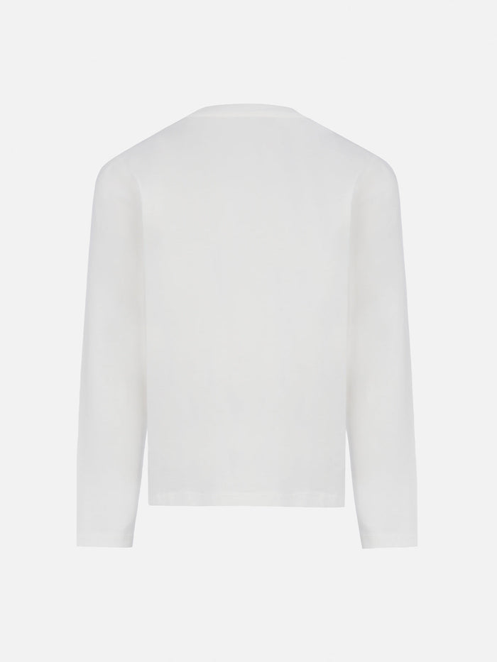 Penny White T-Shirt With Rhinestones Logo