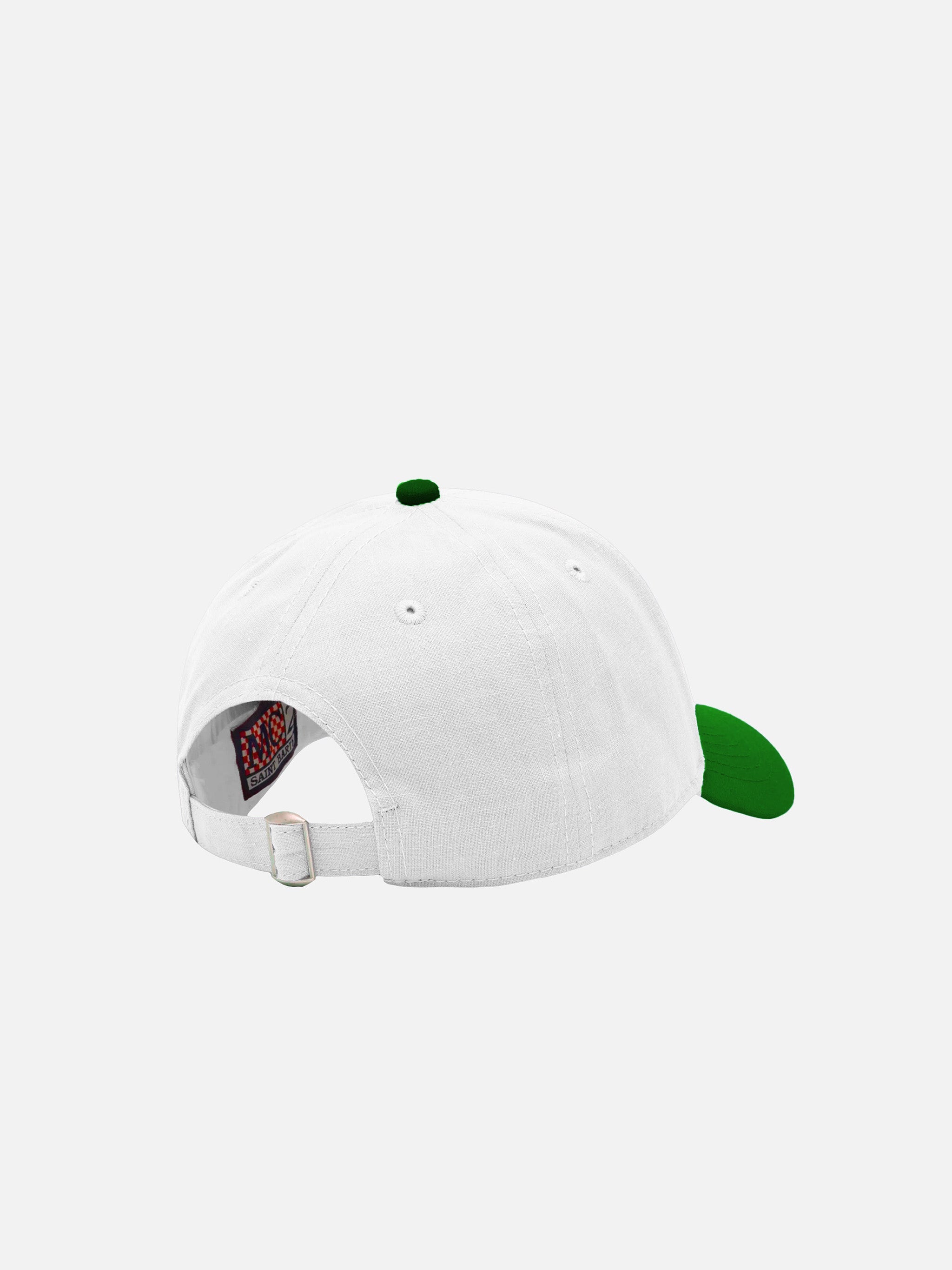 Peter Jr Cap With St. Barth Embroidery White Hat