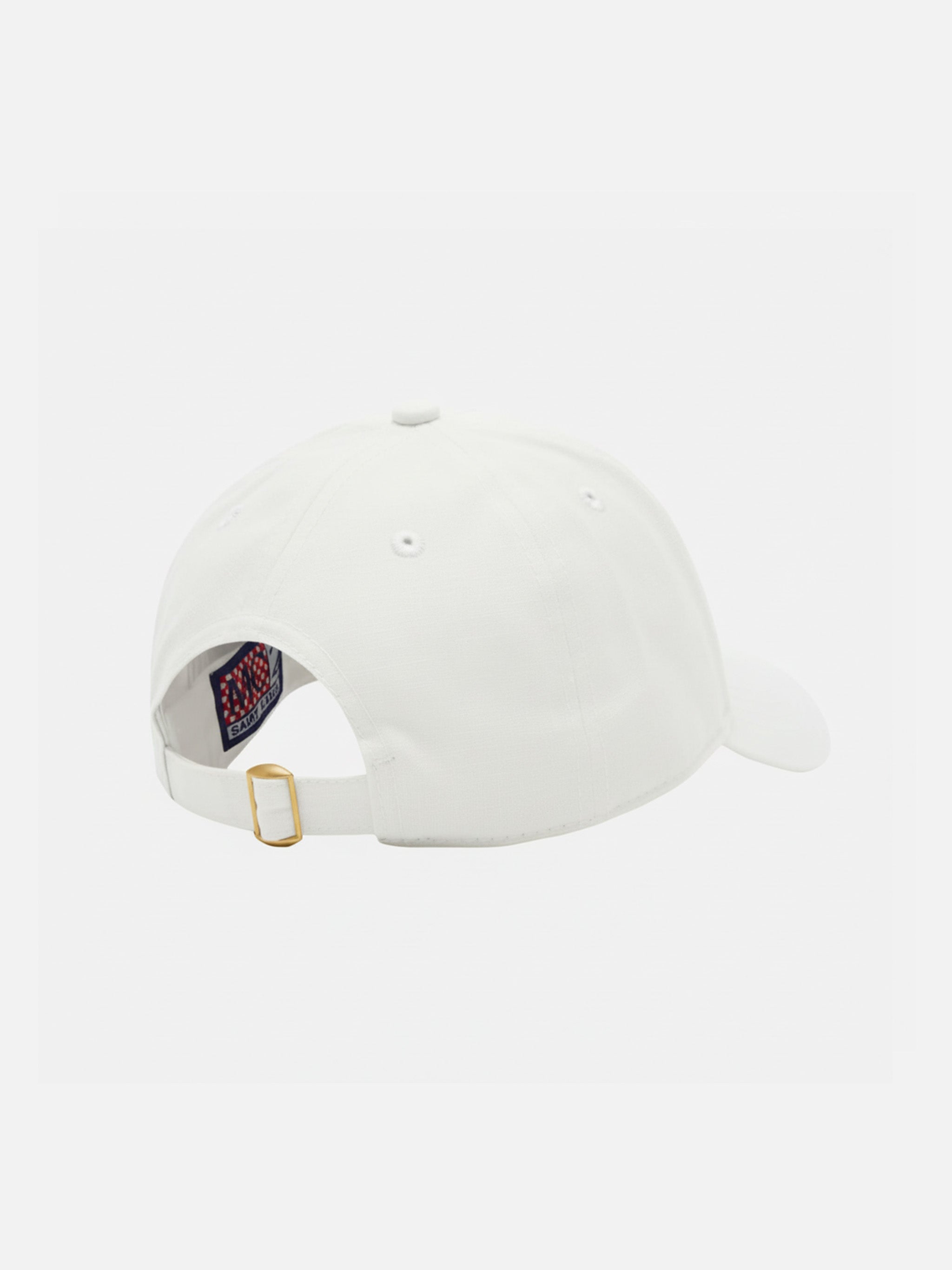 Peter Jr Cap With St. Barth Embroidery White Hat