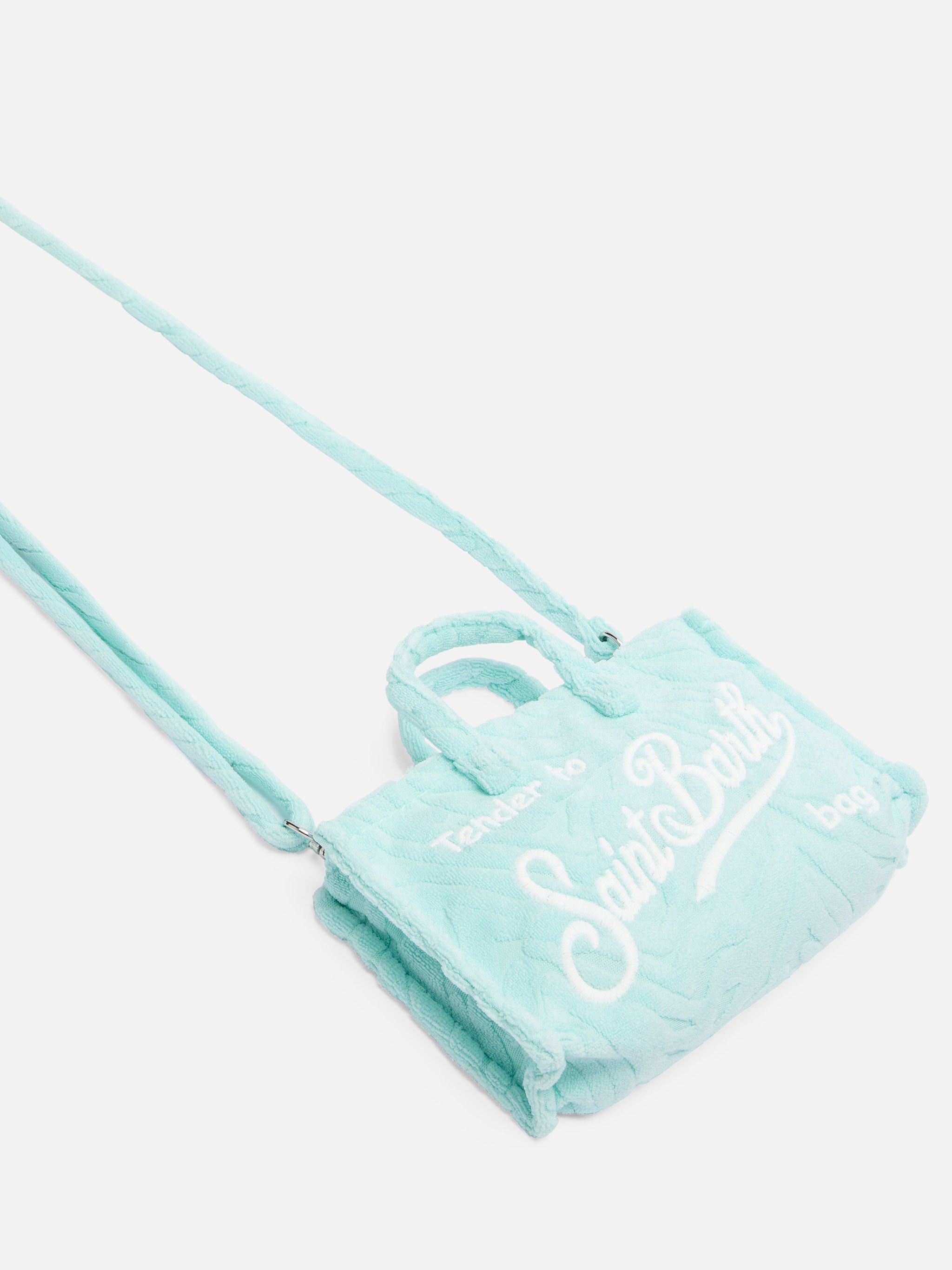 Zebra Terry Embossed Phone Bag Green