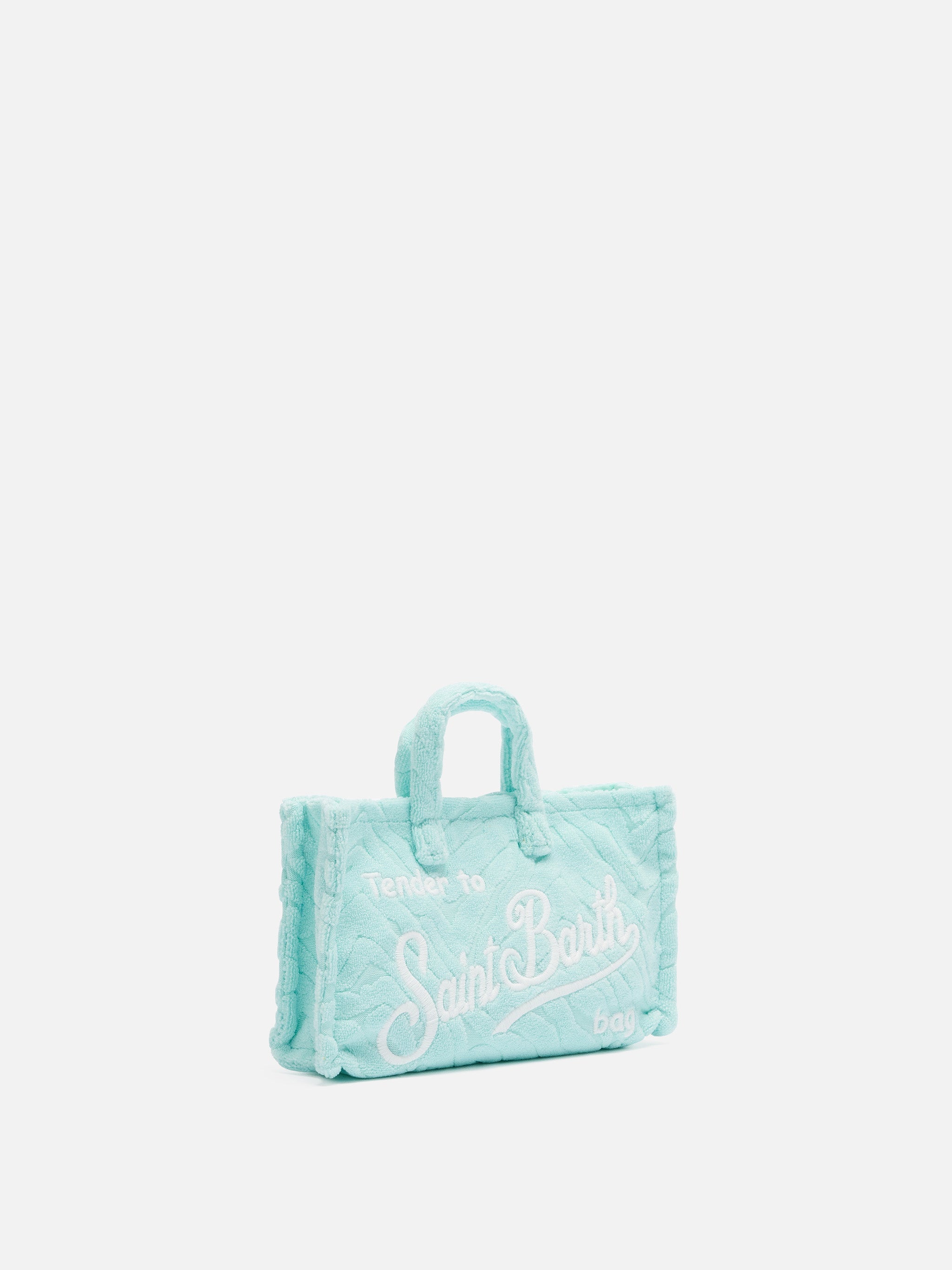 Zebra Terry Embossed Phone Bag Green