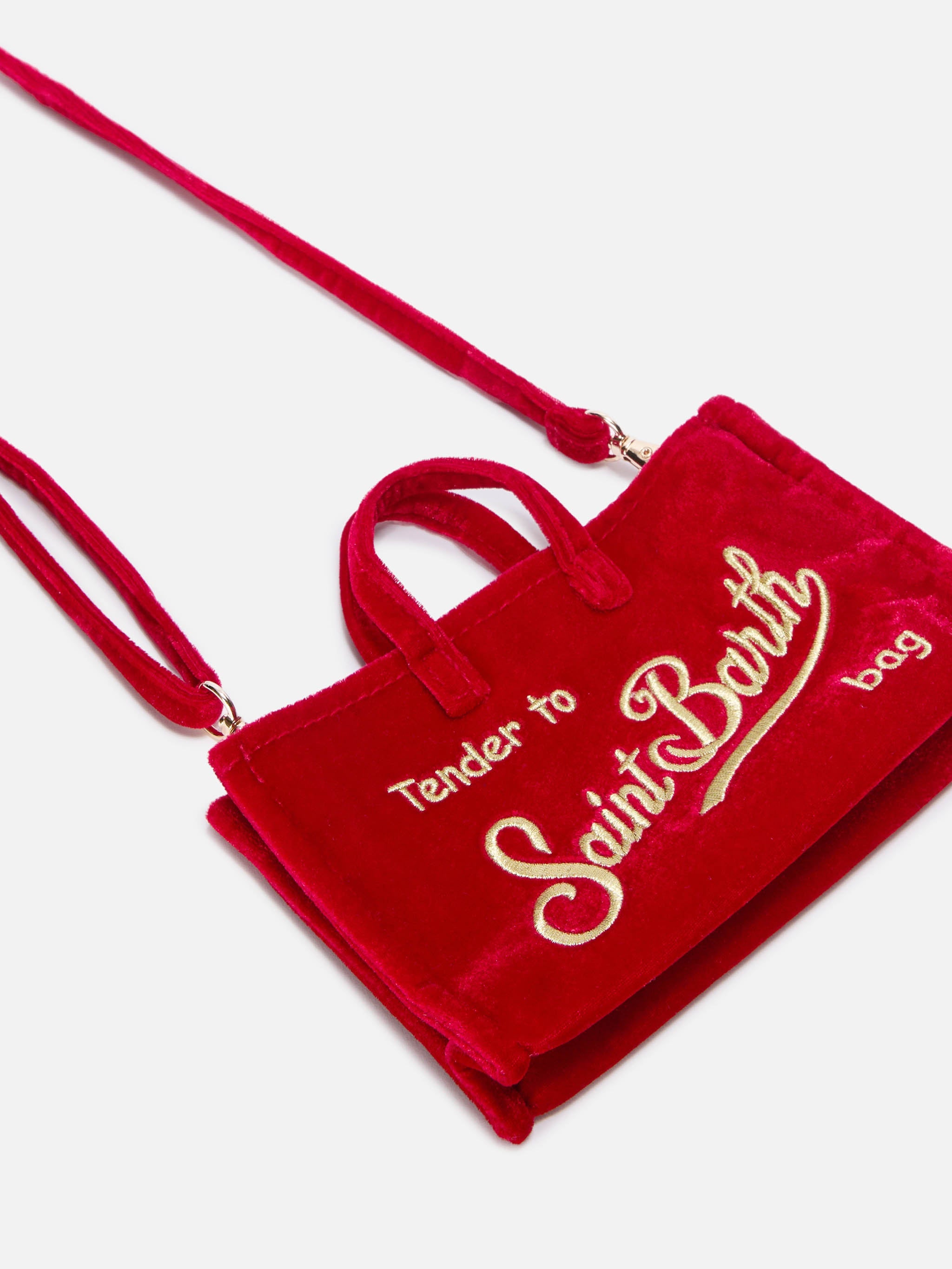 Mini Phone Bag Velvet Red