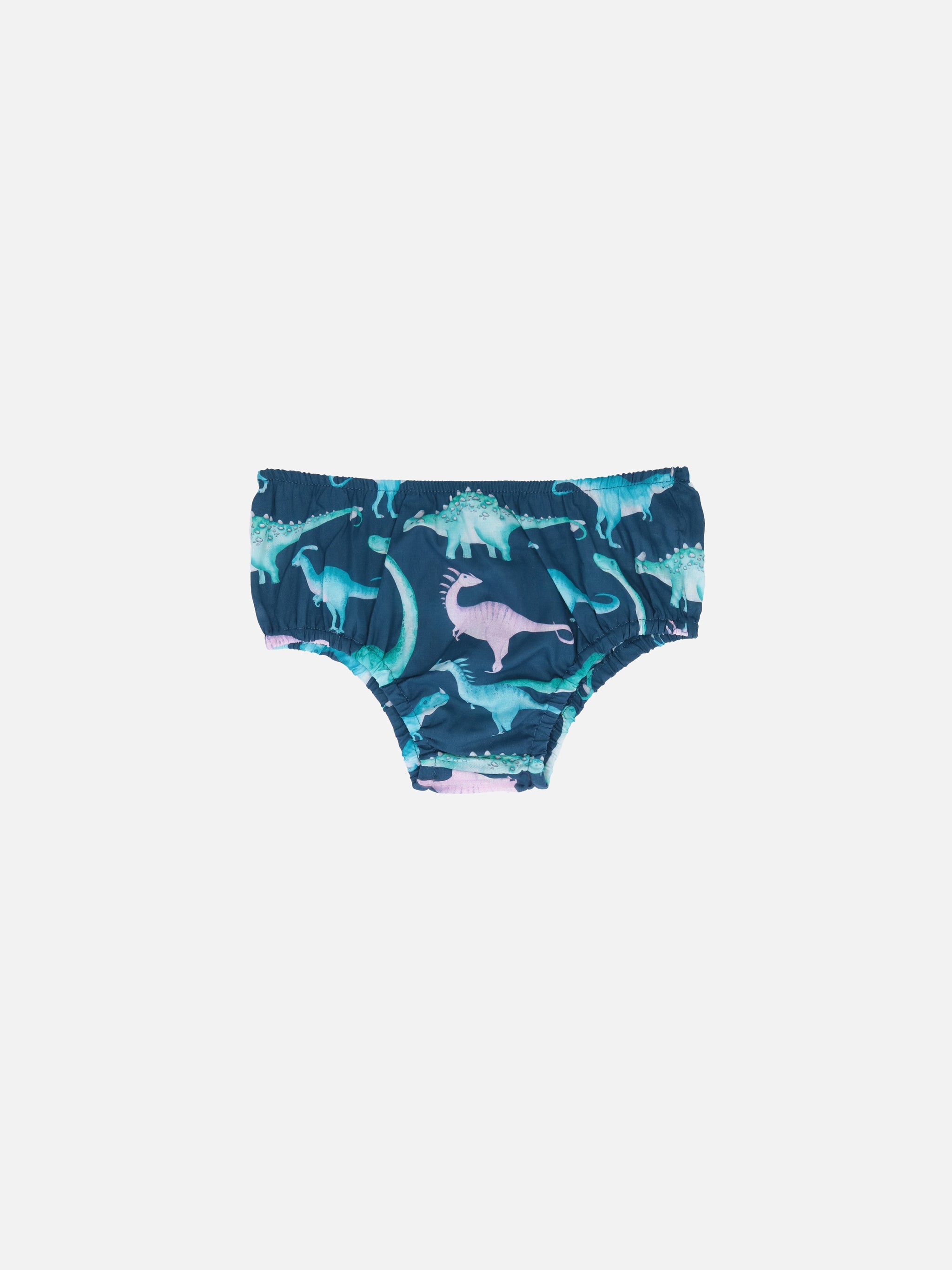 Infant Bloomers Pimmy With Dinosaurs Print Blue Bottom_apparel