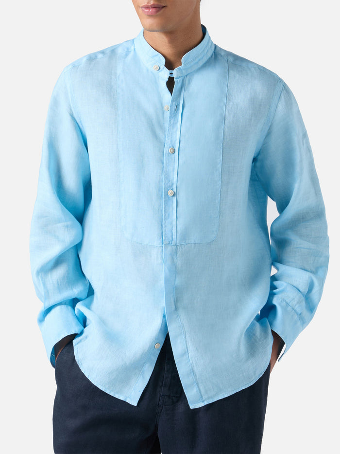 Pierre Shirt Light Blue Linen