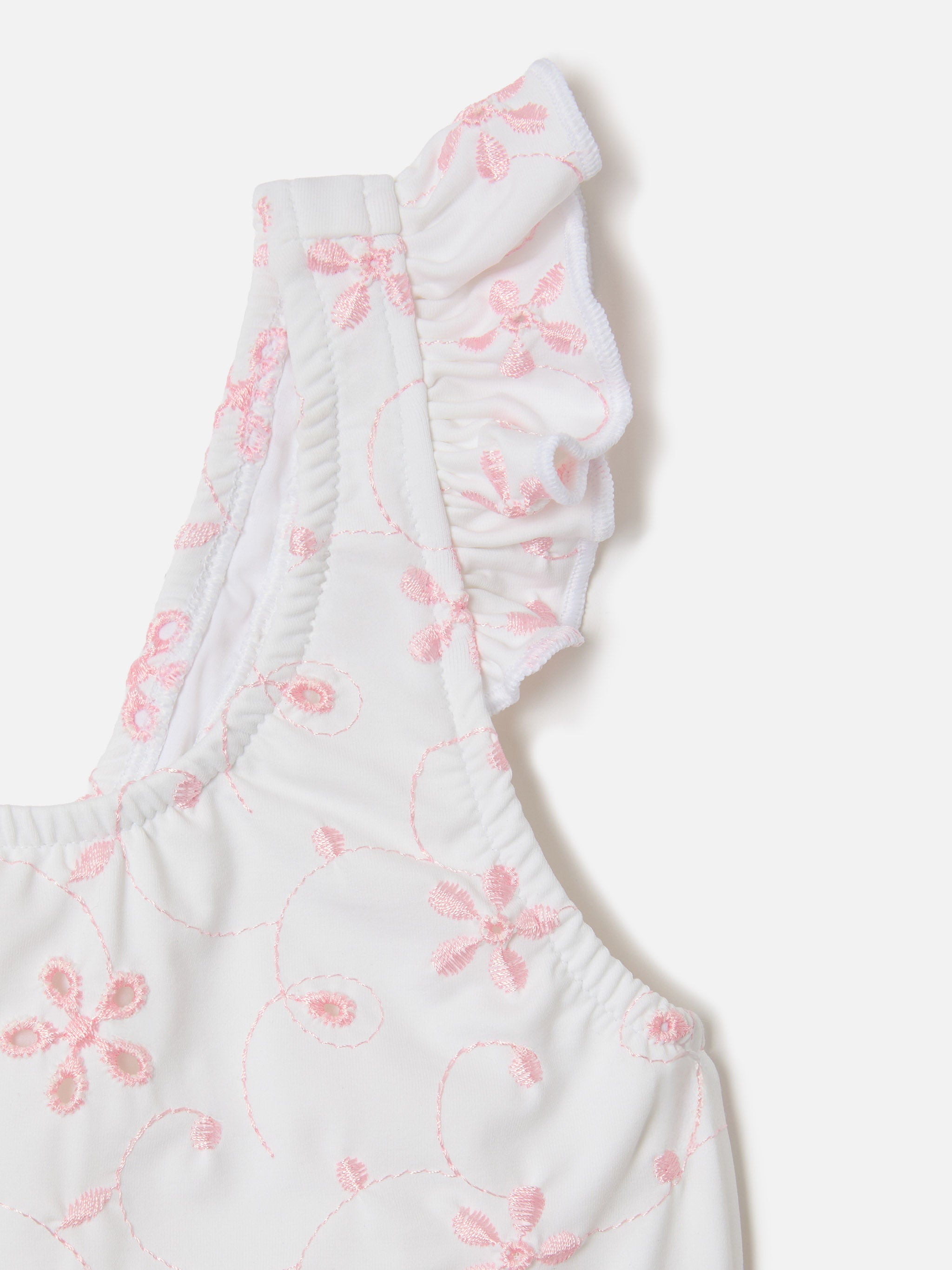 Pinkie One-Piece Swimsuit Embroidered Sangallo White One Piece