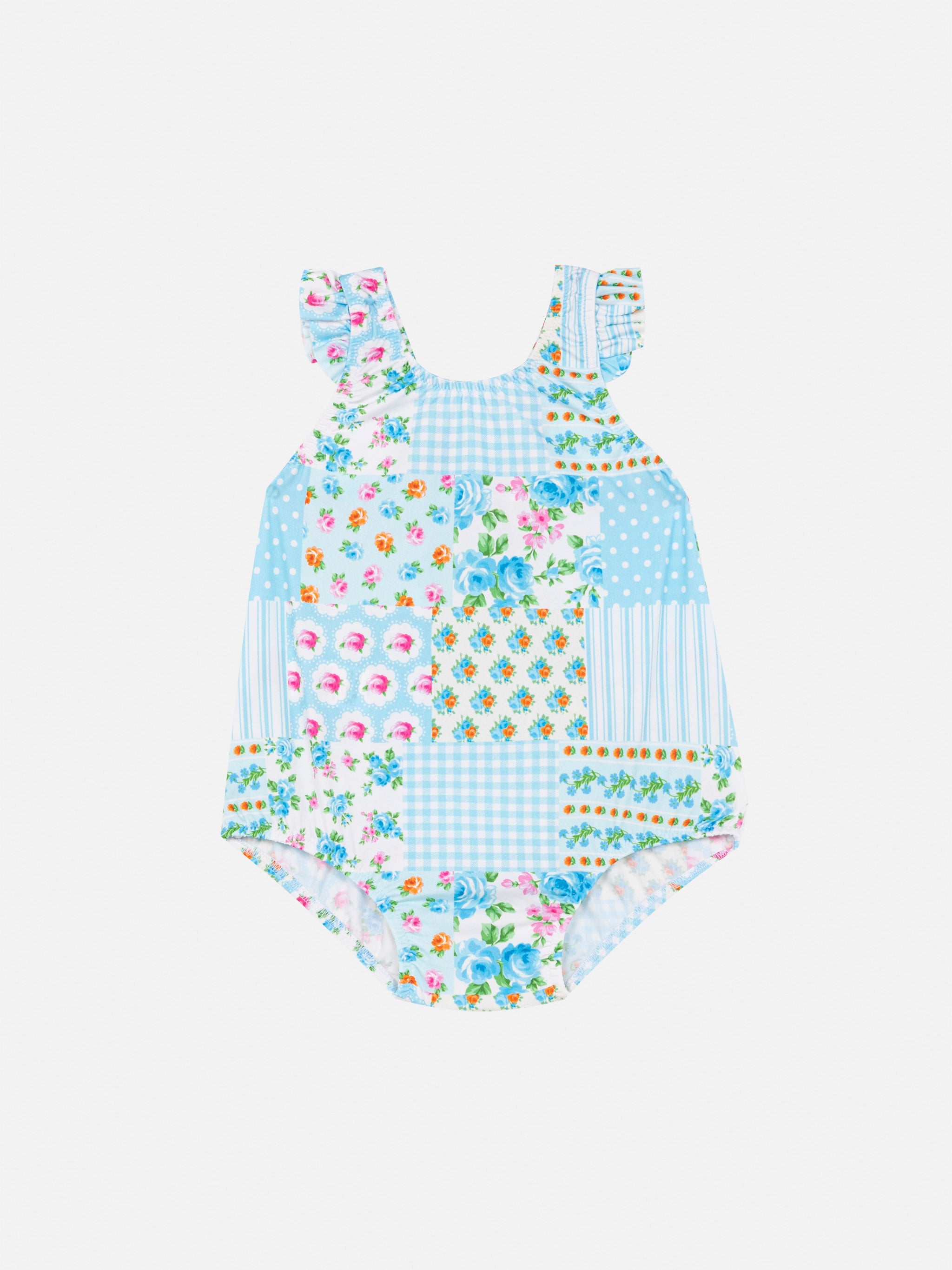 Pinkie Newborn Ruffled One-Piece Swimsuit With Floral Print Celeste One Piece