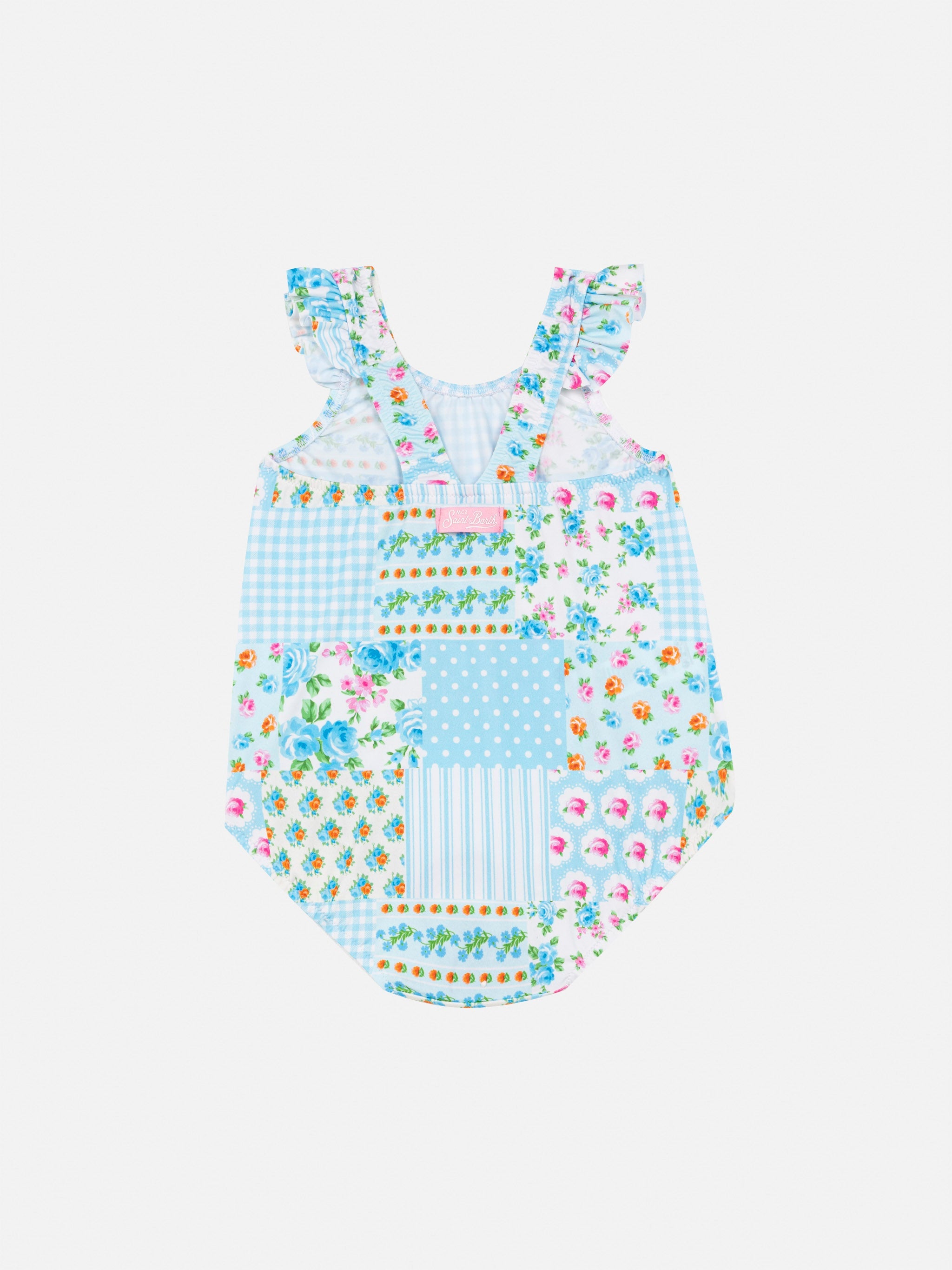 Pinkie Newborn Ruffled One-Piece Swimsuit With Floral Print Celeste One Piece