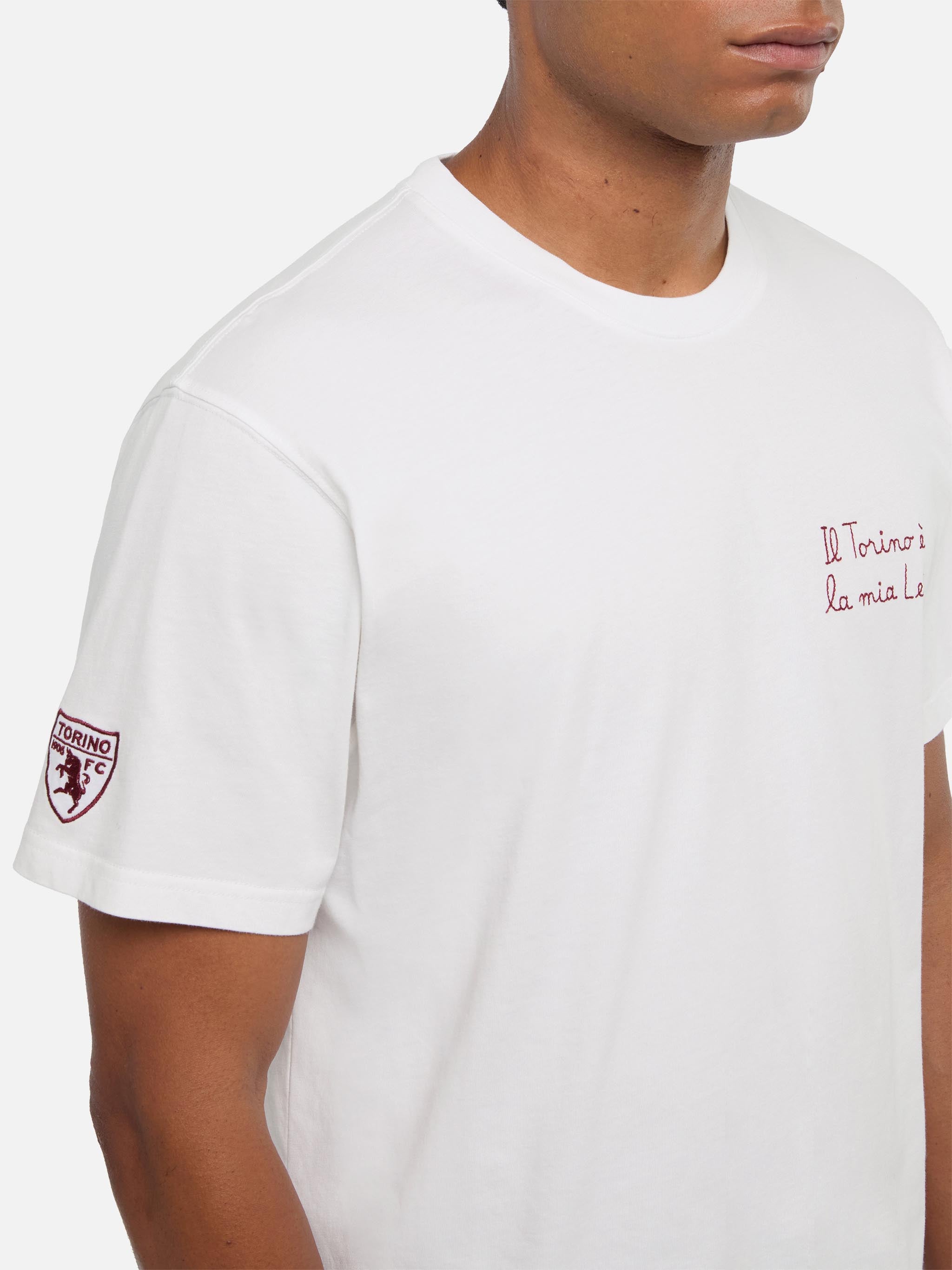 Classic Fit Cotton Jersey T-Shirt Portofino With Il Torino È La Mia Lei Embroidery | Fc Special Edition __single__