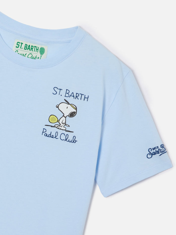 Portofino Jr T-Shirt With Padel Club Embroidery | Special Edition Blue
