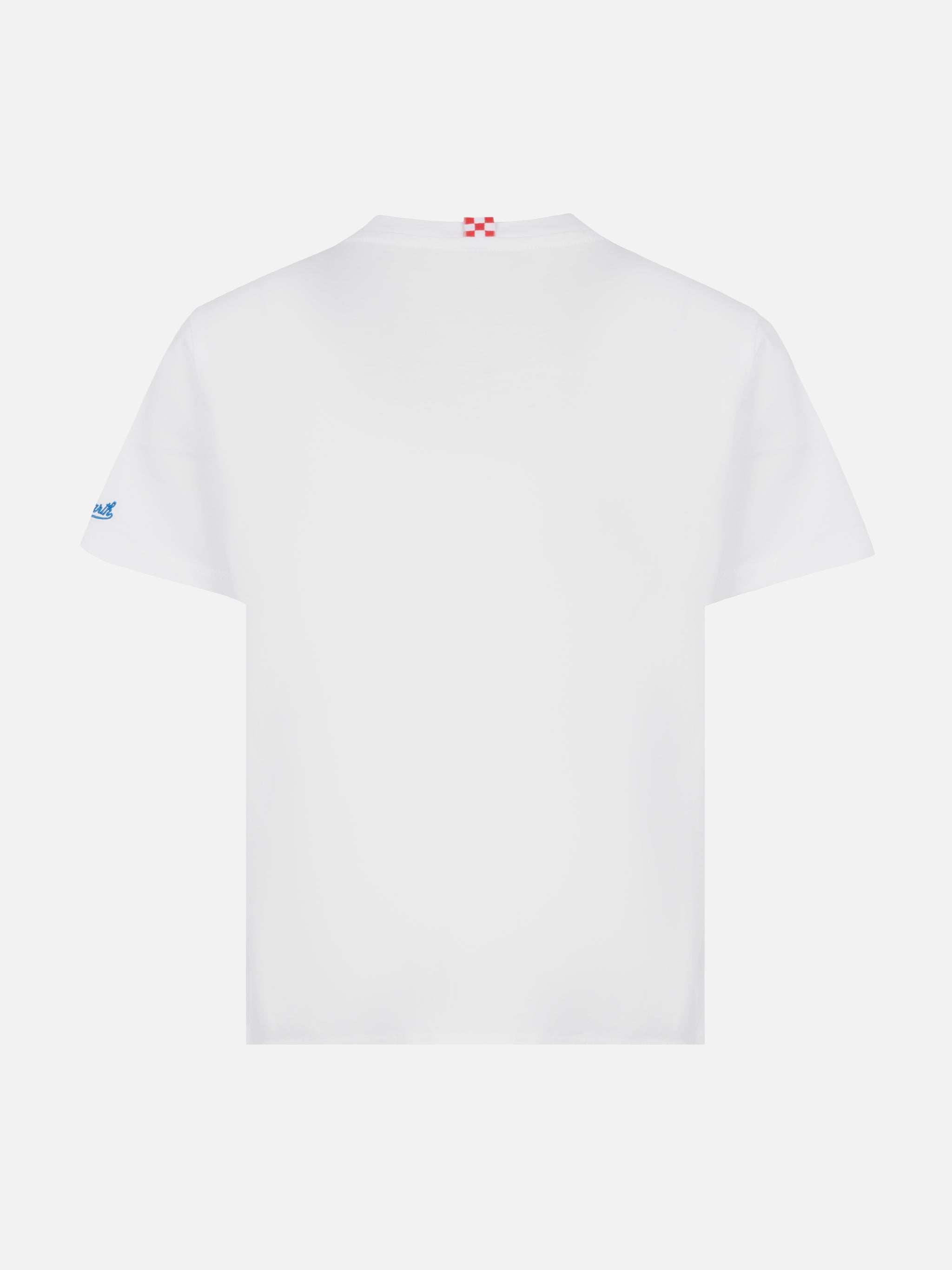 Portofino Jr Cotton Jersey T-Shirt With Capriccio Di Mare Embroidery | Insulti Luminosi Special Edition White