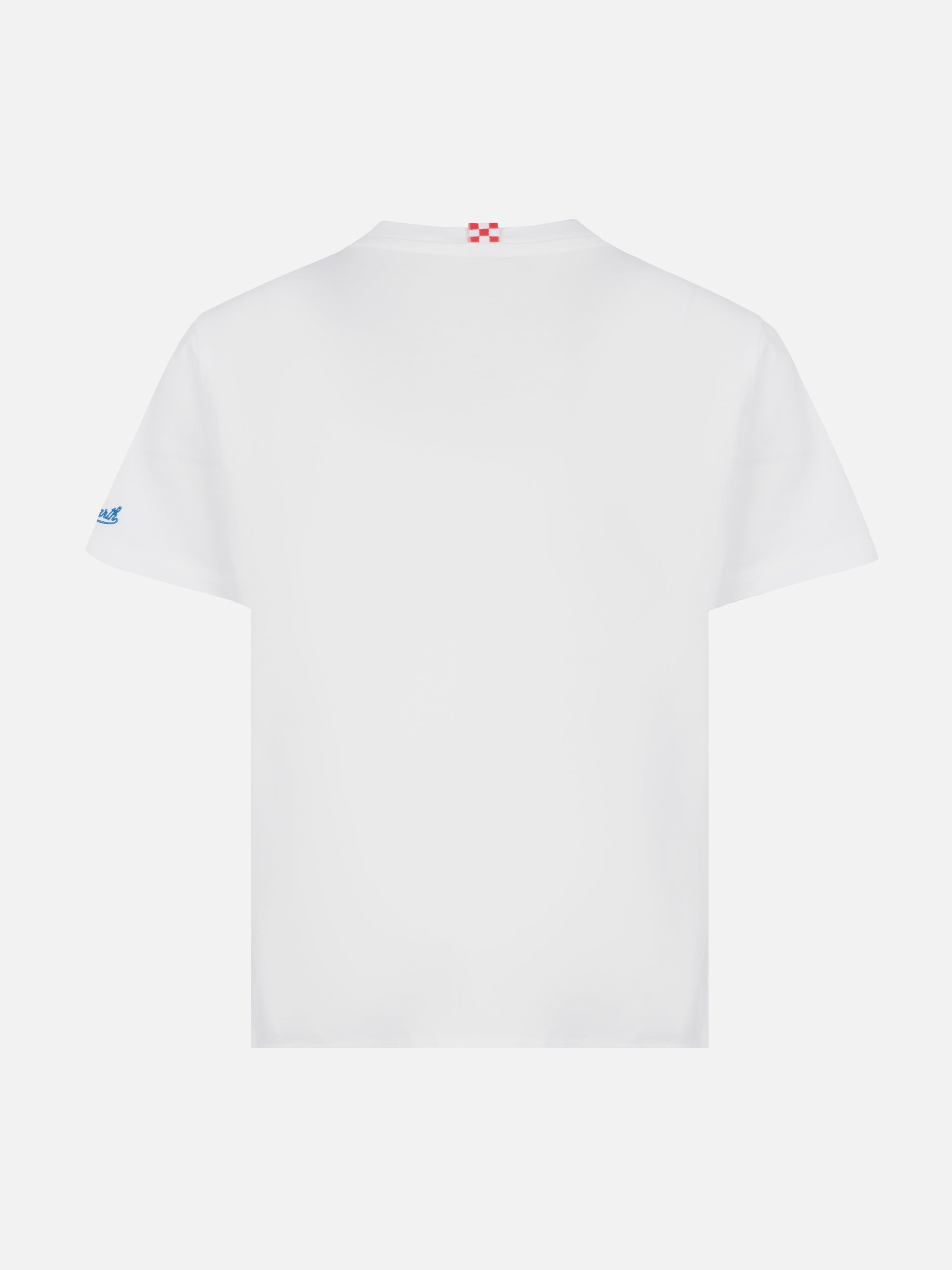 Portofino Jr Cotton Jersey T-Shirt With King Of The Beach Embroidery White
