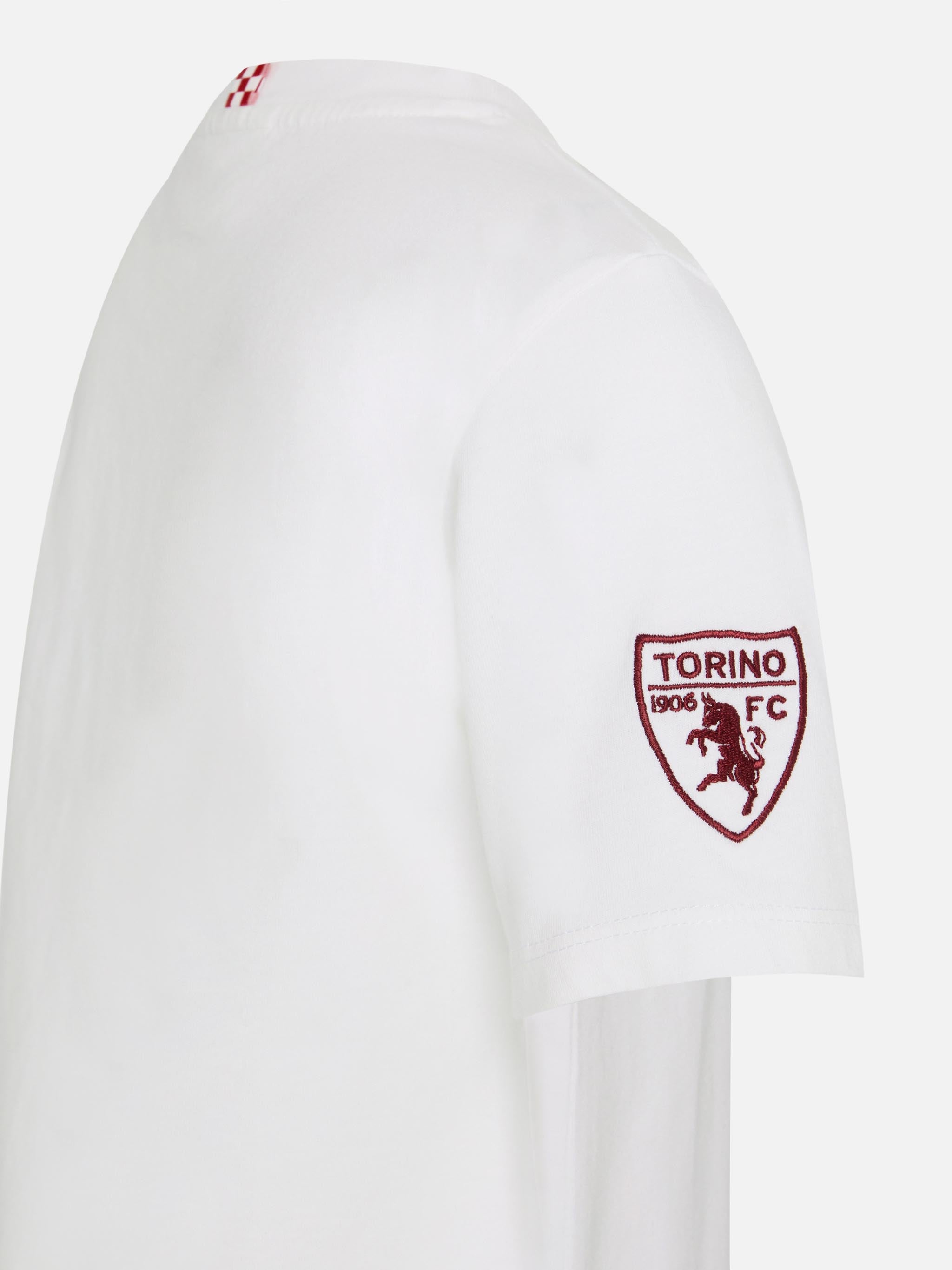 Boy Cotton Jersey T-Shirt Portofino Jr With Il Torino È La Mia Lei Embroidery | Fc Special Edition White