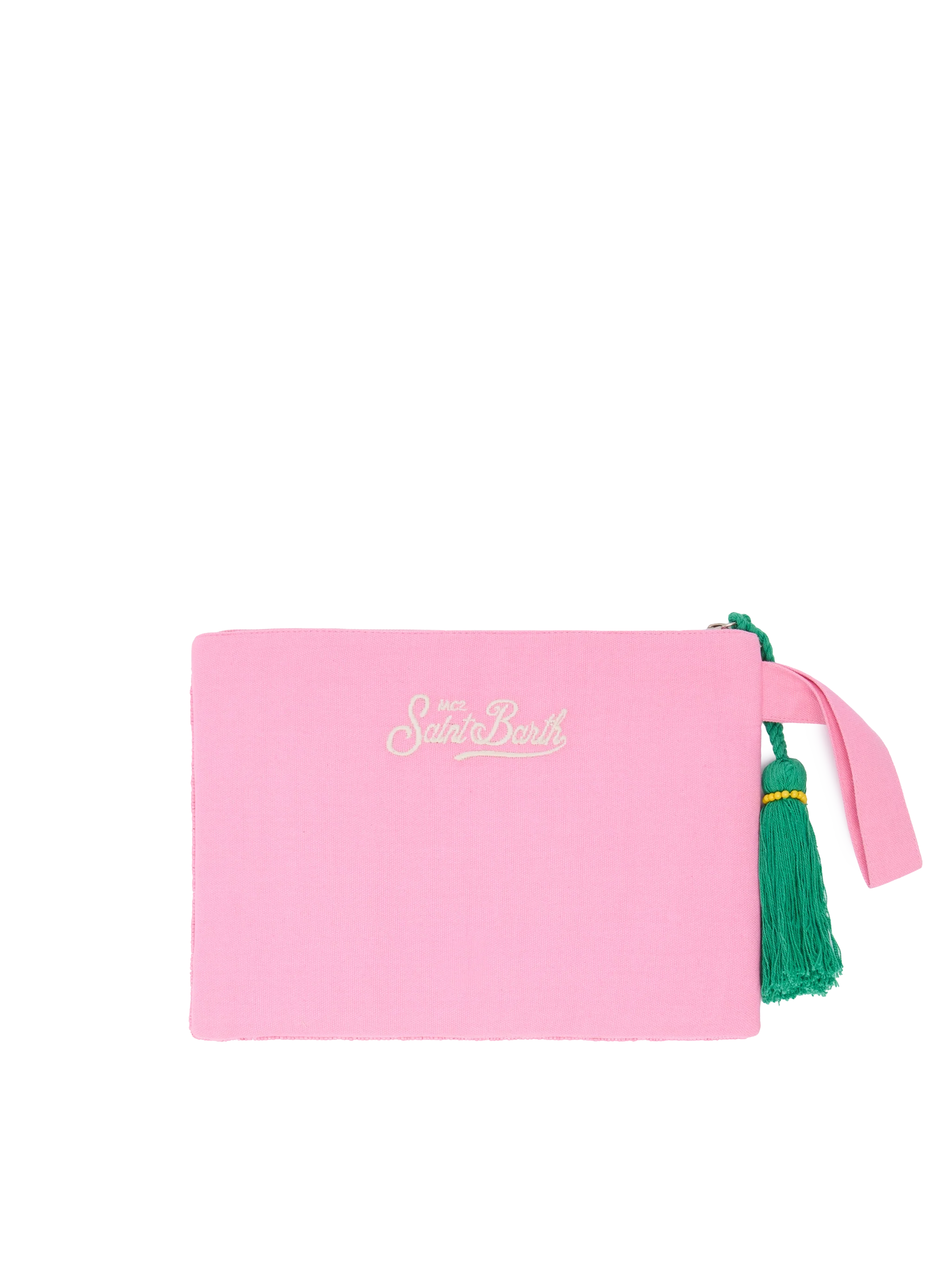 Pearl Pouch With Forte Dei Marmi Beaded Postcard Pink Pochette