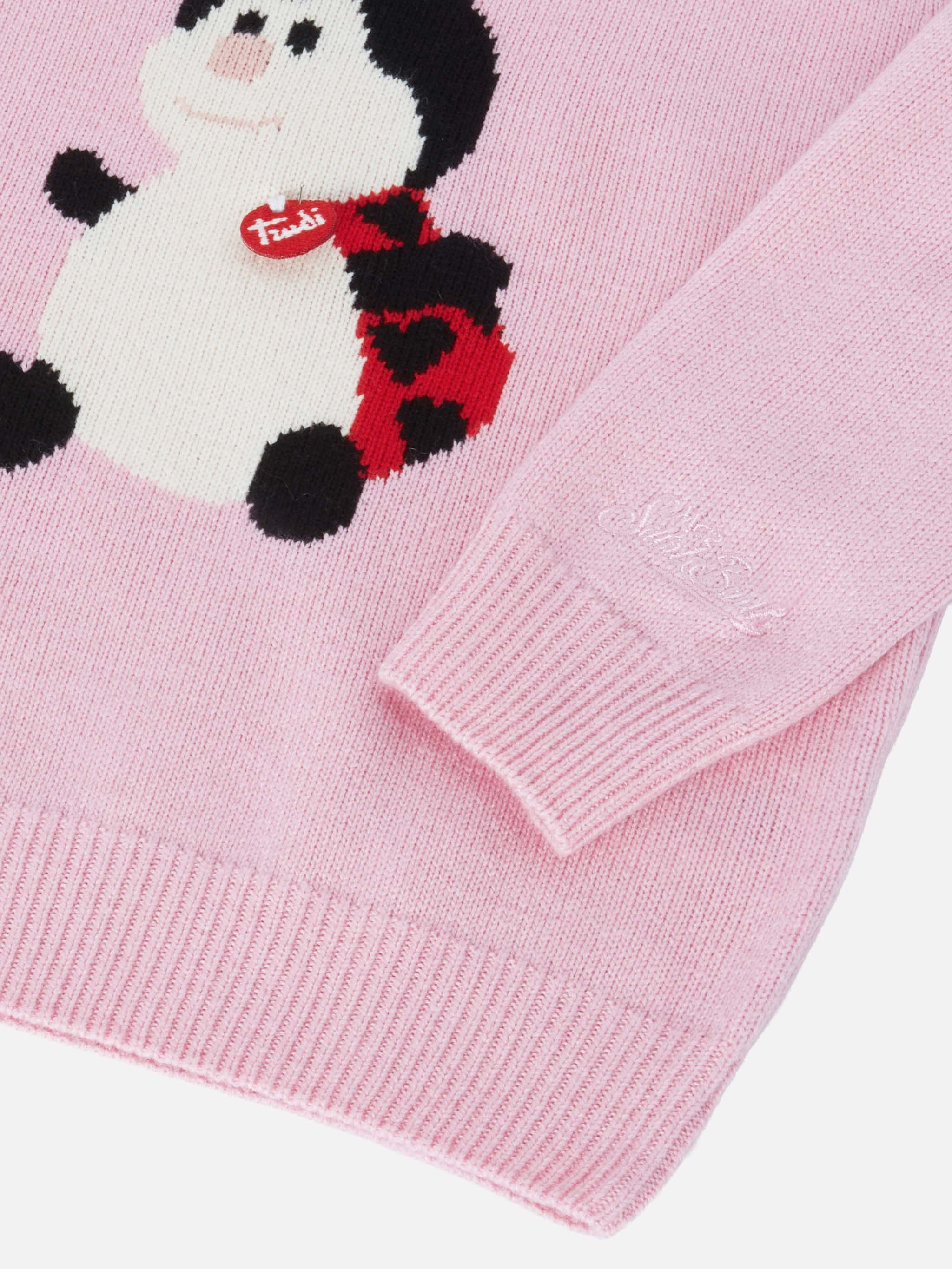 Princess Cashmere-Blend Sweater With Trudi Ladybug Patch | Special Edition Pink