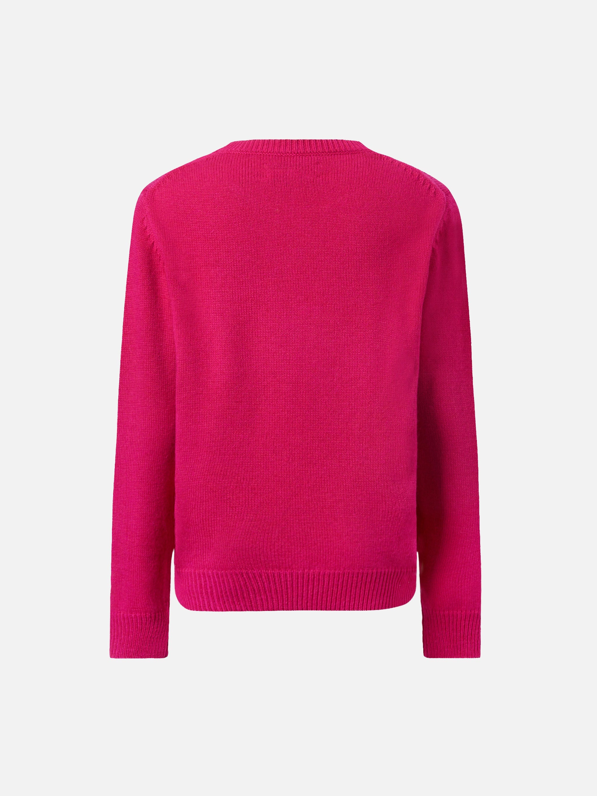 Princess Cashmere-Blend Sweater With Viziata Jacquard Pink