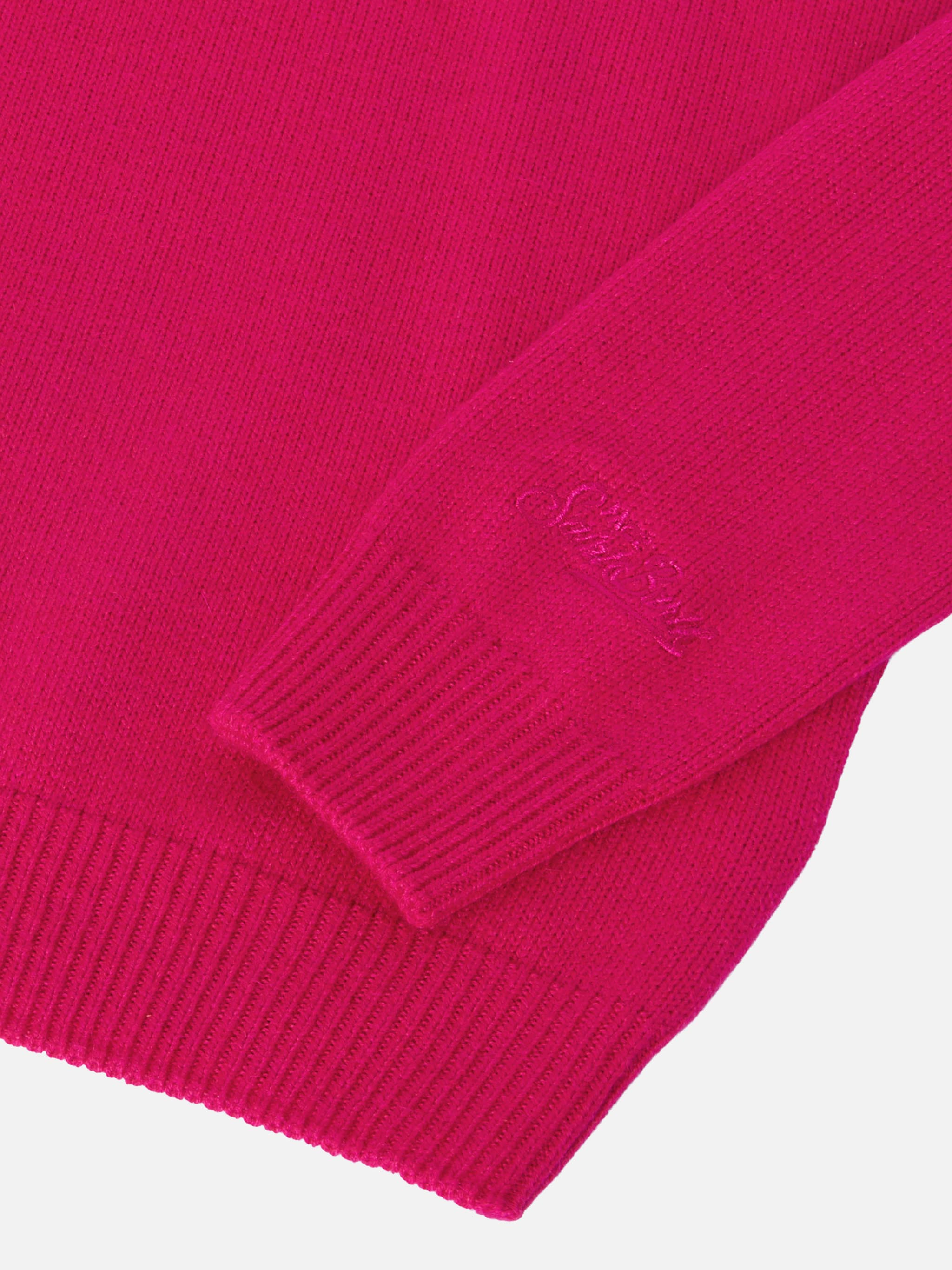 Princess Cashmere-Blend Sweater With Viziata Jacquard Pink