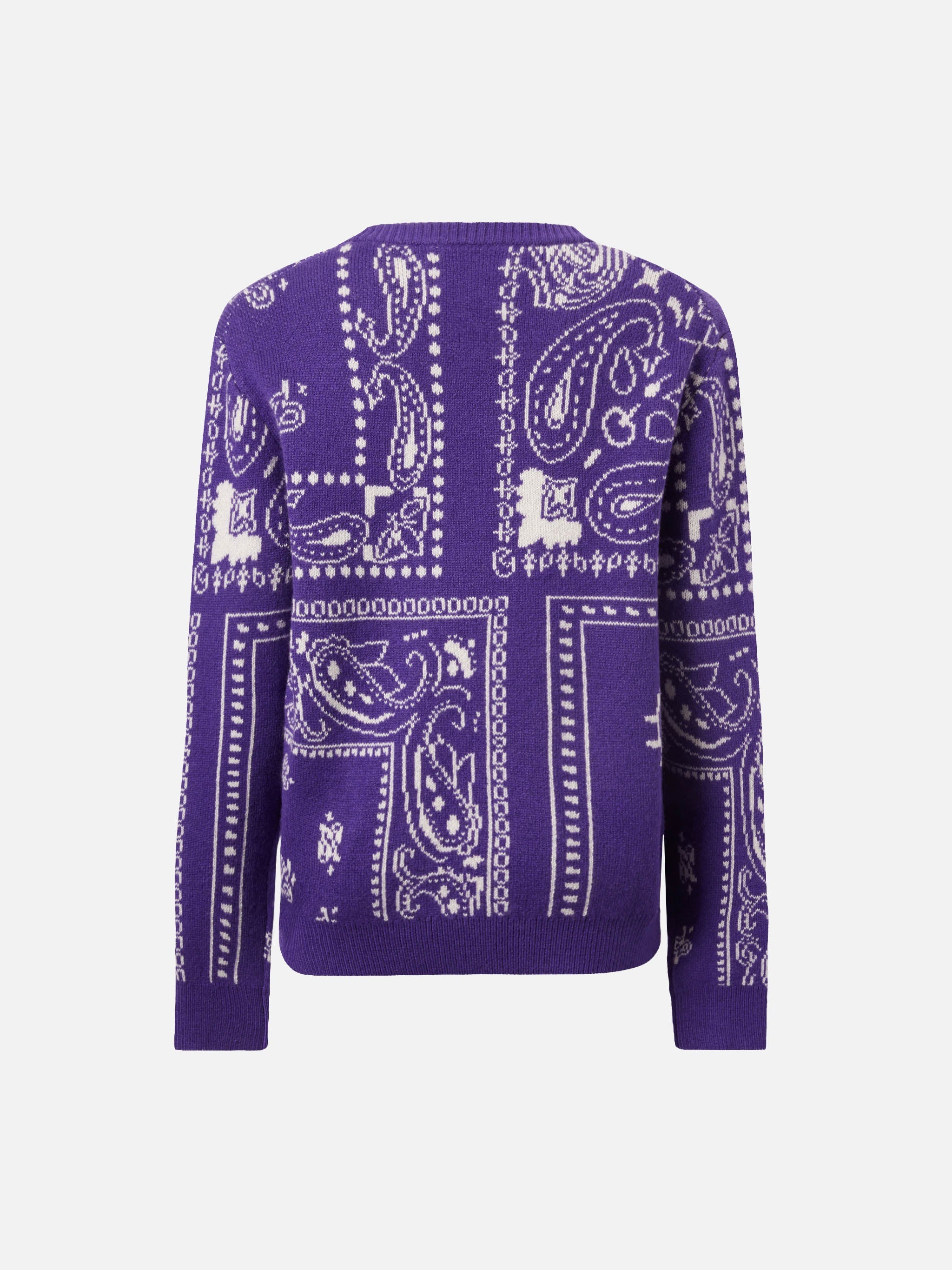 Princess Crewneck With Bandana And Snoopy Jacquard | Peanuts Special Edition Purple