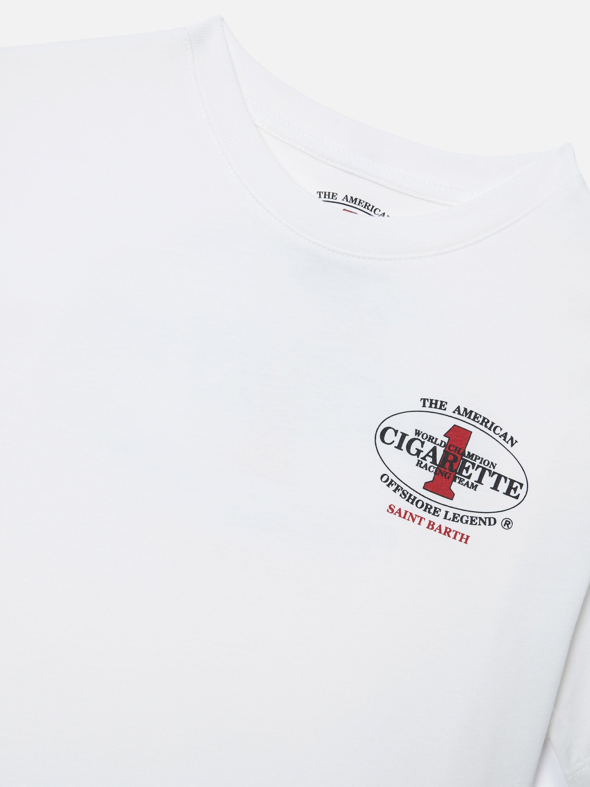 Portland Jr T-Shirt With Cigarette Print | Special Edition White