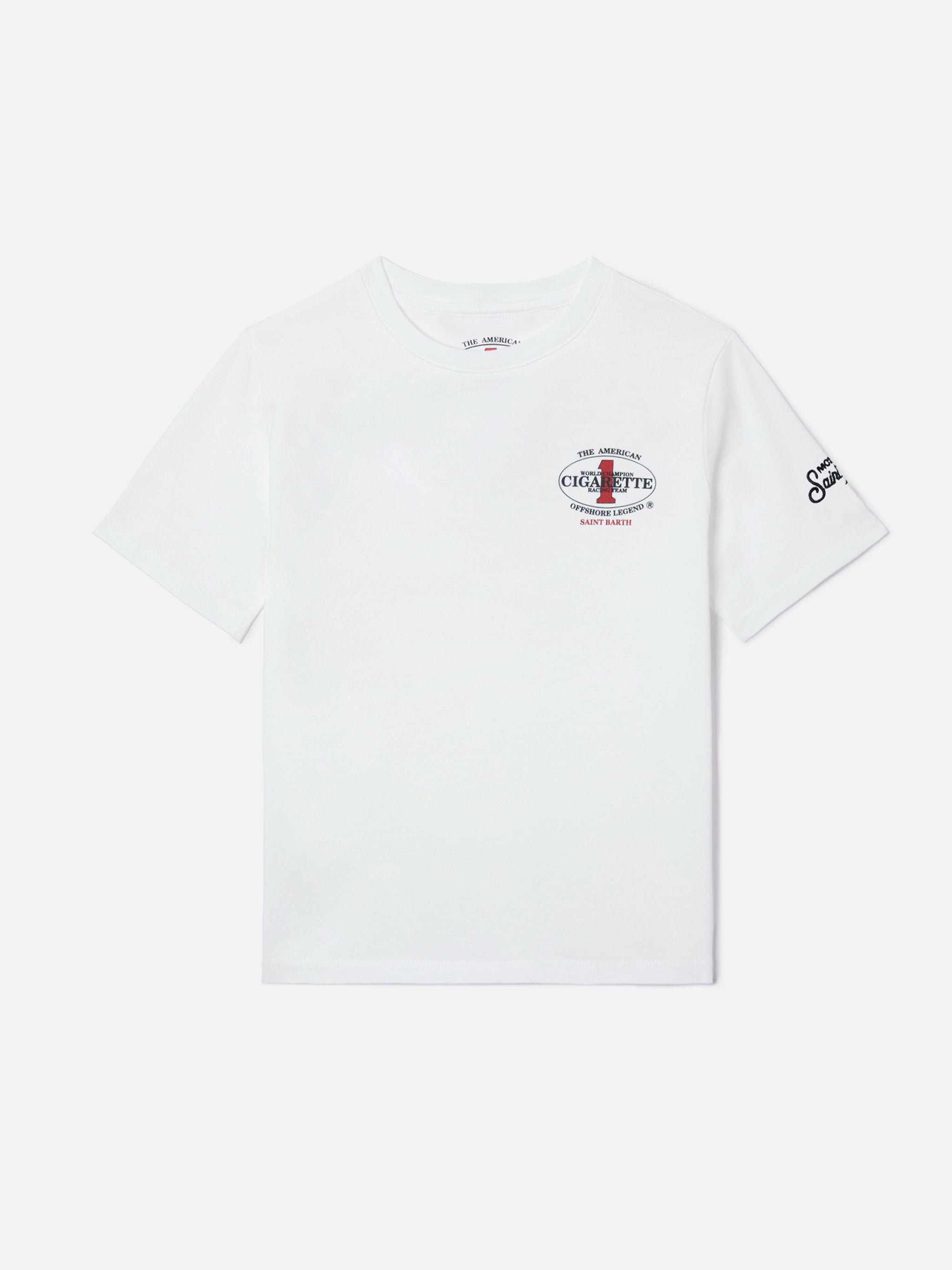 Portland Jr T-Shirt With Cigarette Print | Special Edition White