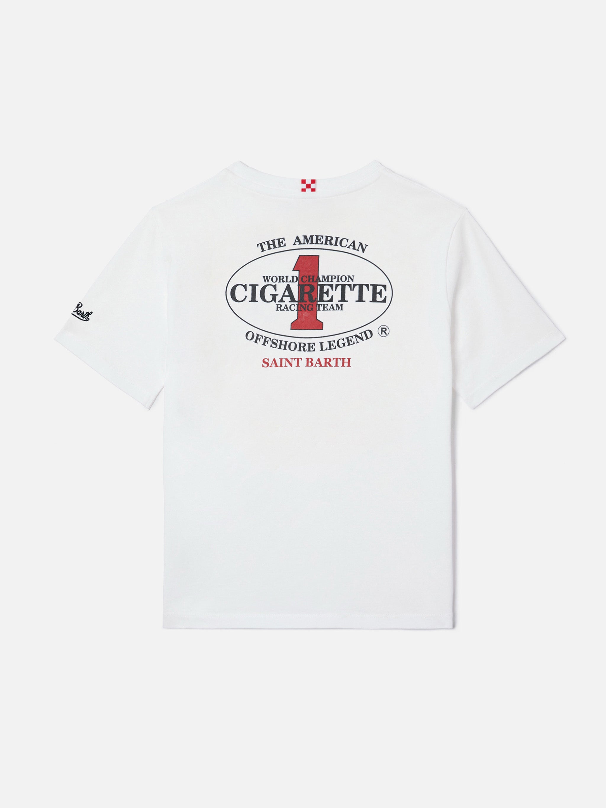 Portland Jr T-Shirt With Cigarette Print | Special Edition White