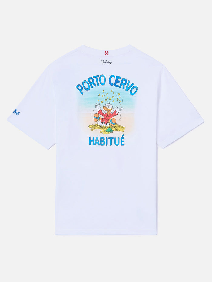 White Portland T-Shirt With Porto Cervo Habitué Print | Special Edition