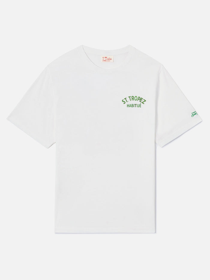 White Portland T-Shirt With St. Tropez Habitué Print | Special Edition