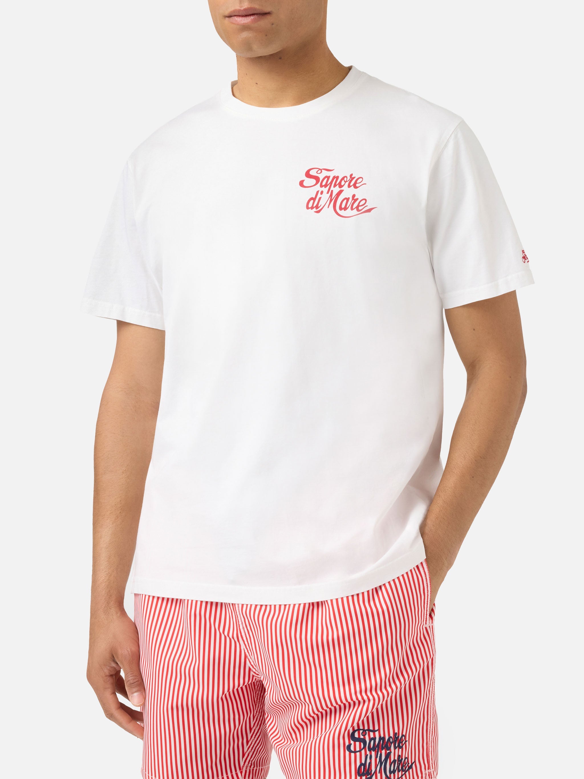 White Portland T-Shirt With Sapore Di Mare Print | Special Edition