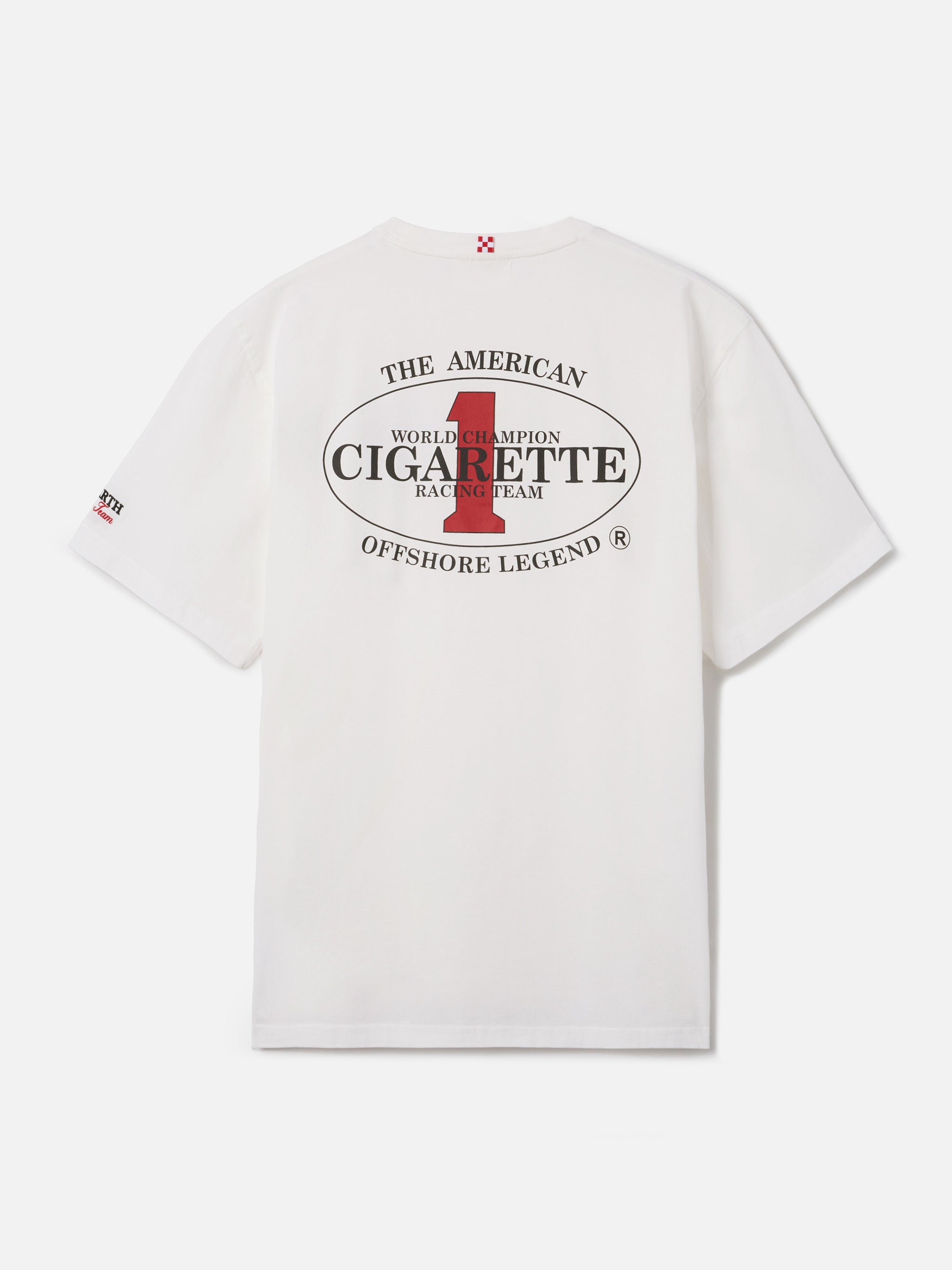 Cream Portland T-Shirt With Cigarette Racing Print | Special Edition White