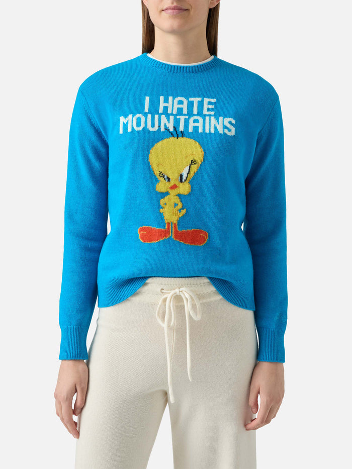 New Queen Crewneck Grey With Tweety Jacquard | Warner Bros. Special Edition
