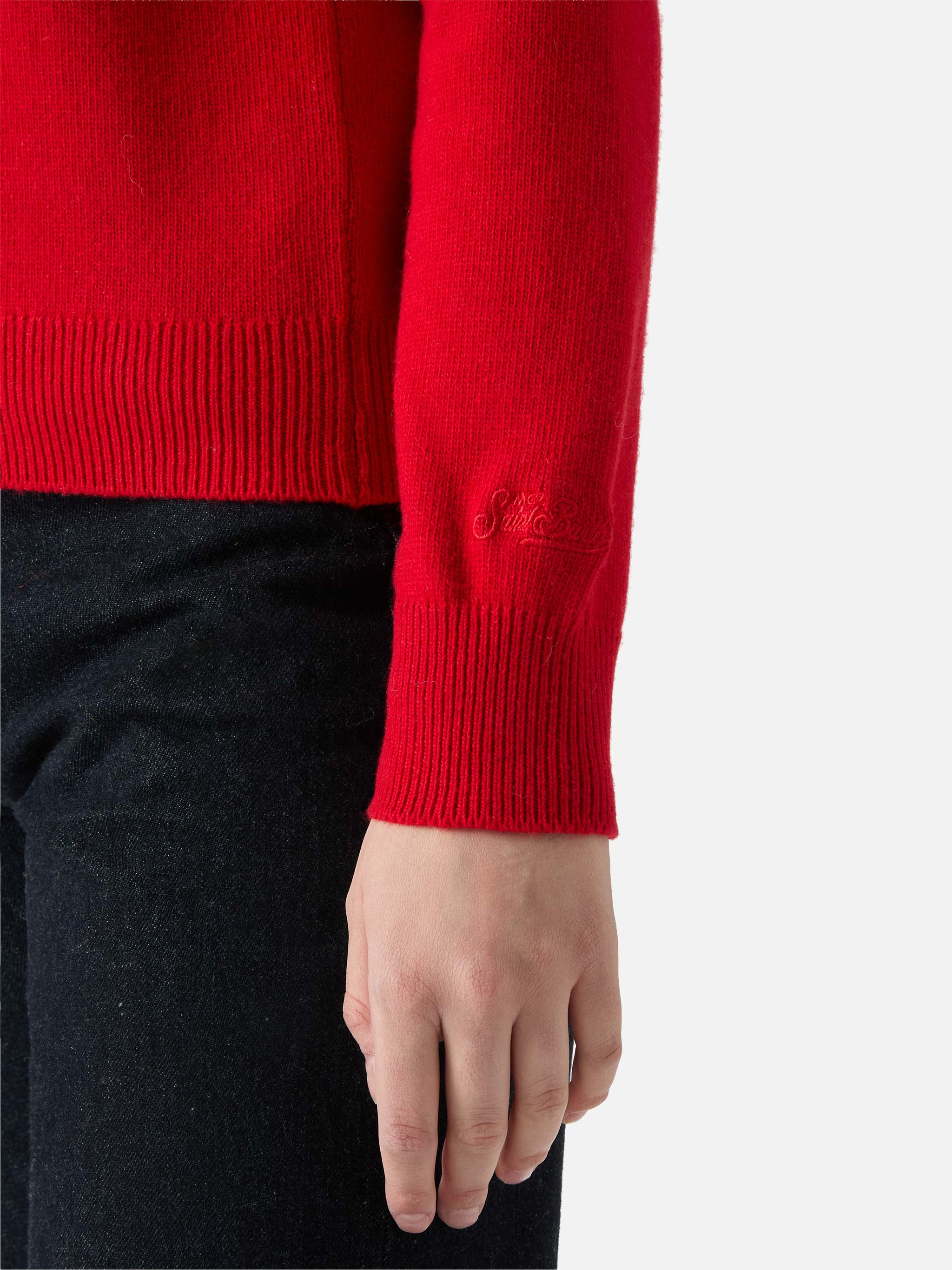 New Queen Crewneck With Da Lunedì A Dieta Jacquard Red